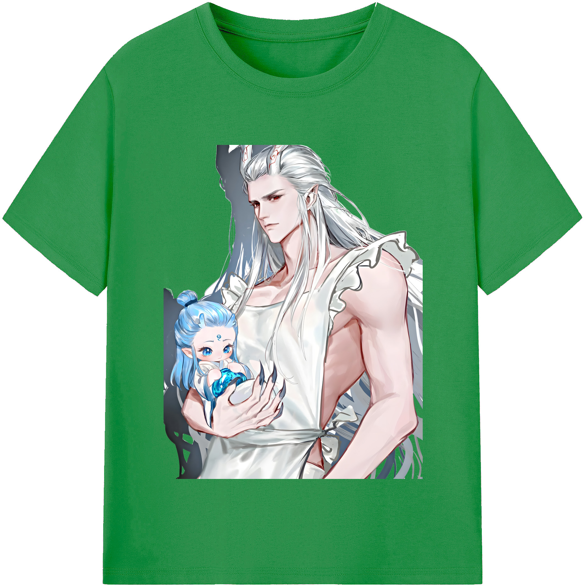 （画像用） Ne Zha 2 ナタ 魔童の大暴れ レディースカジュアルプリントTシャツ（綿100％）