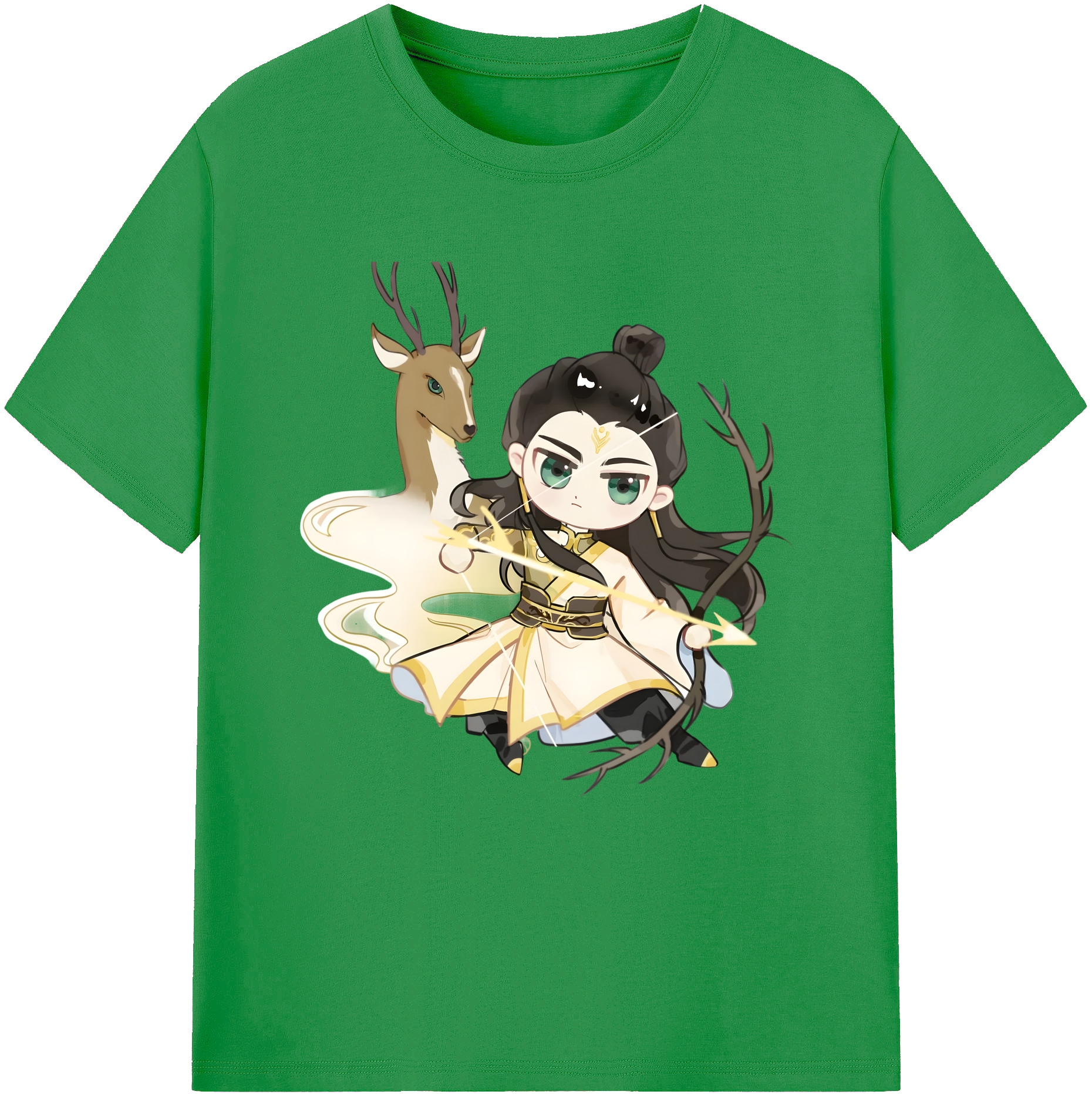 （画像用） Ne Zha 2 ナタ 魔童の大暴れ レディースカジュアルプリントTシャツ（綿100％）