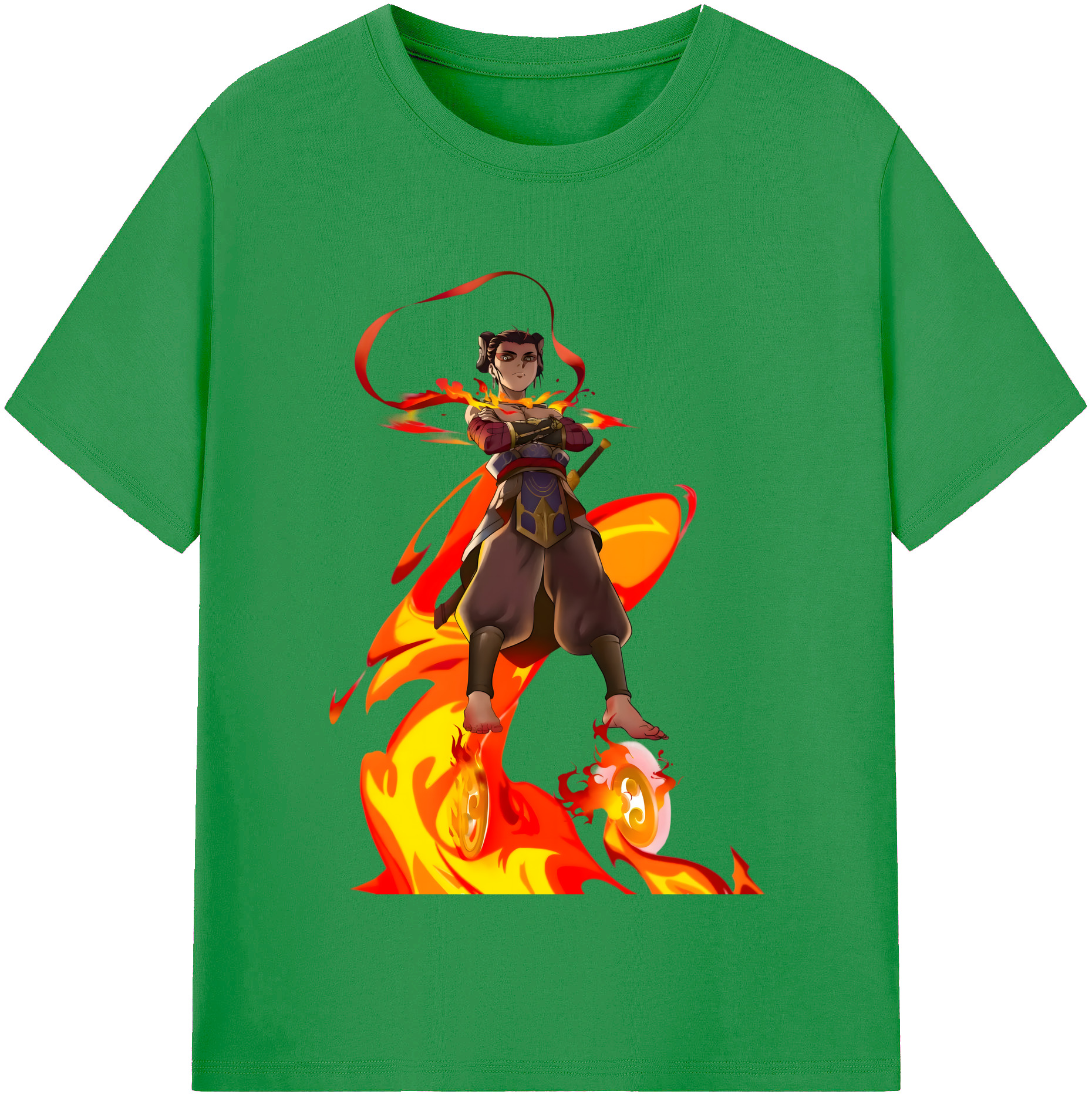 （画像用） Ne Zha 2 ナタ 魔童の大暴れ レディースカジュアルプリントTシャツ（綿100％）