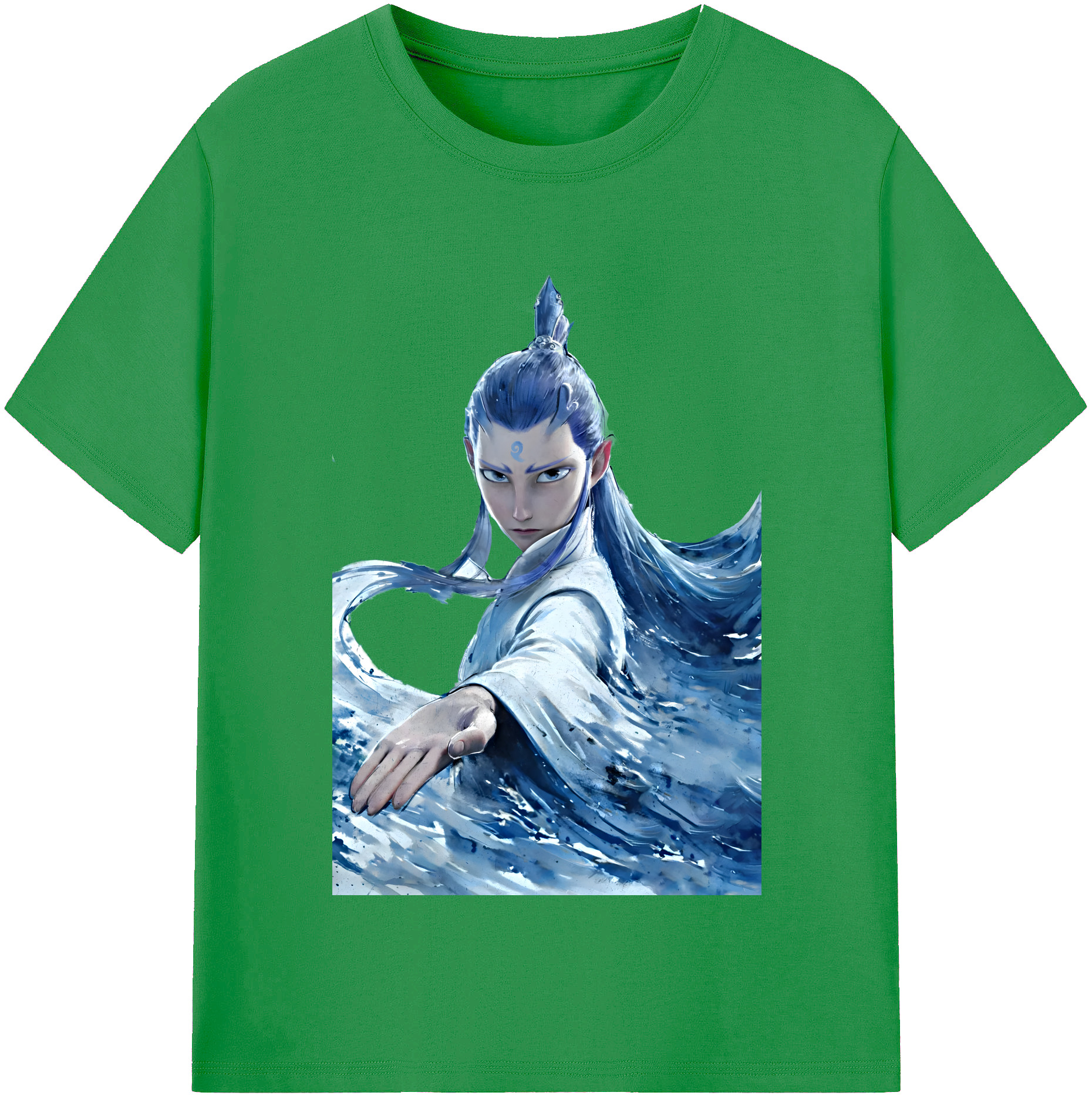 （画像用） Ne Zha 2 ナタ 魔童の大暴れ レディースカジュアルプリントTシャツ（綿100％）