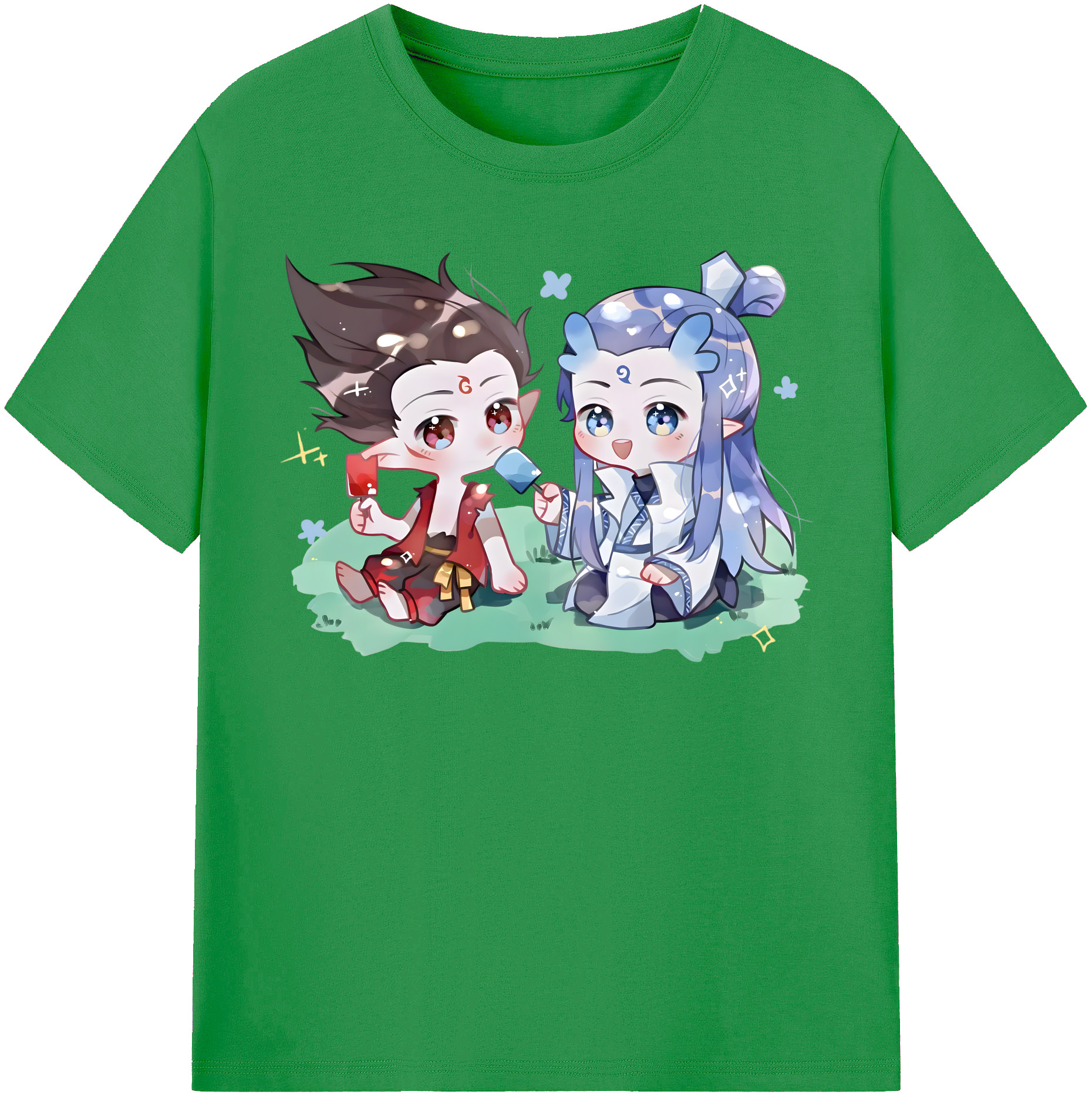 （画像用） Ne Zha 2 ナタ 魔童の大暴れ レディースカジュアルプリントTシャツ（綿100％）