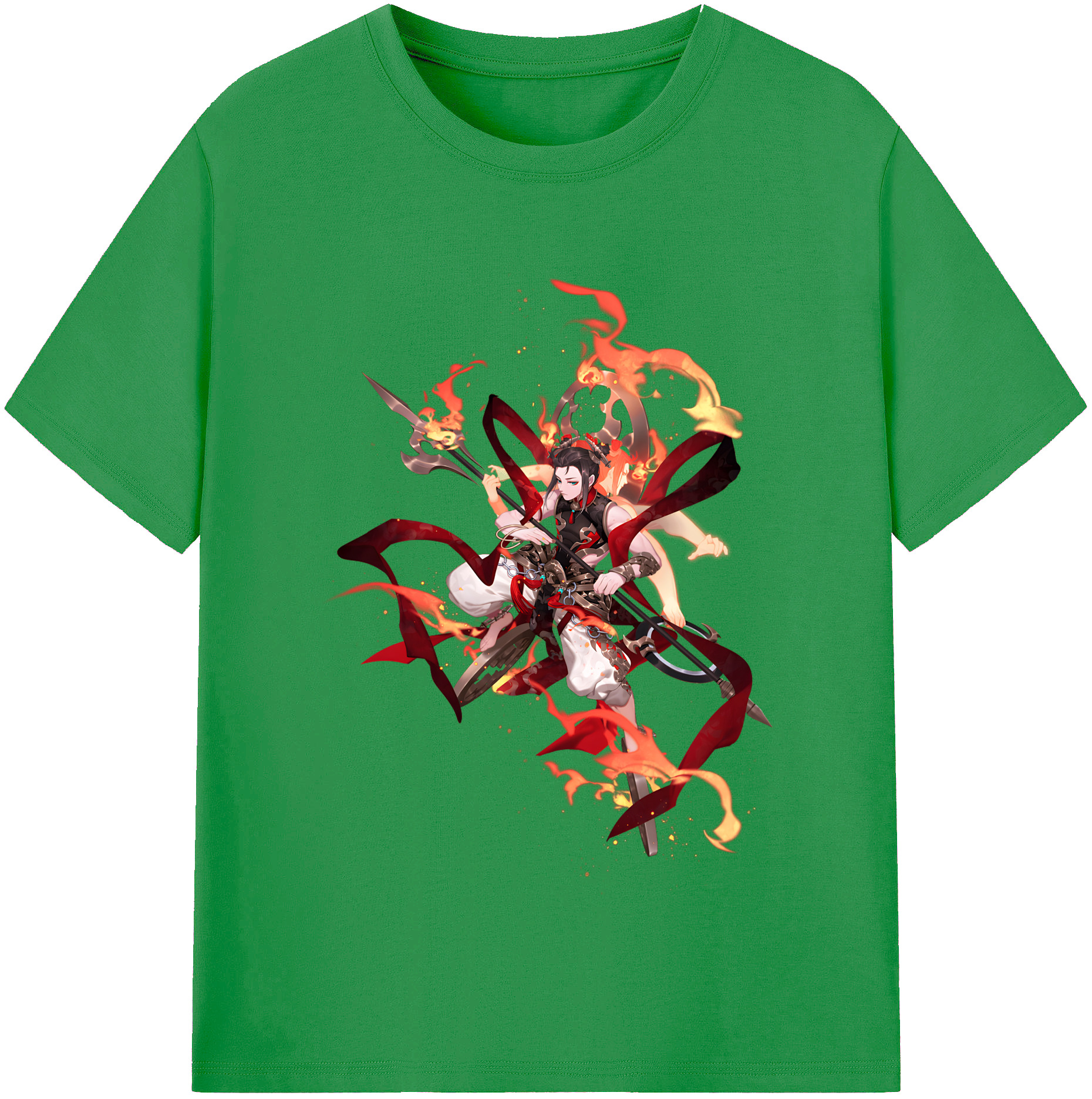 （画像用） Ne Zha 2 ナタ 魔童の大暴れ レディースカジュアルプリントTシャツ（綿100％）
