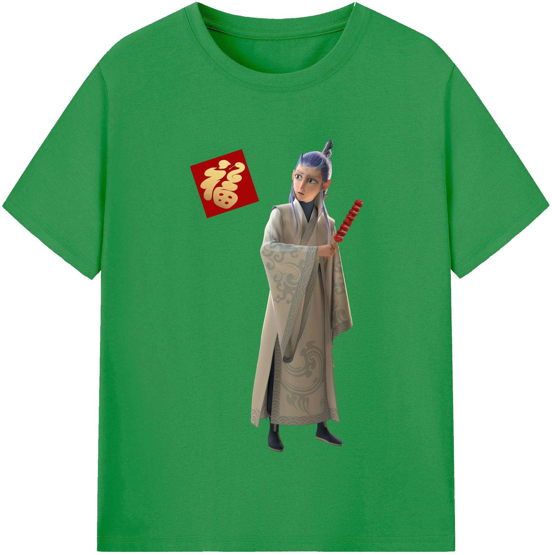 （画像用） Ne Zha 2 ナタ 魔童の大暴れ レディースカジュアルプリントTシャツ（綿100％）
