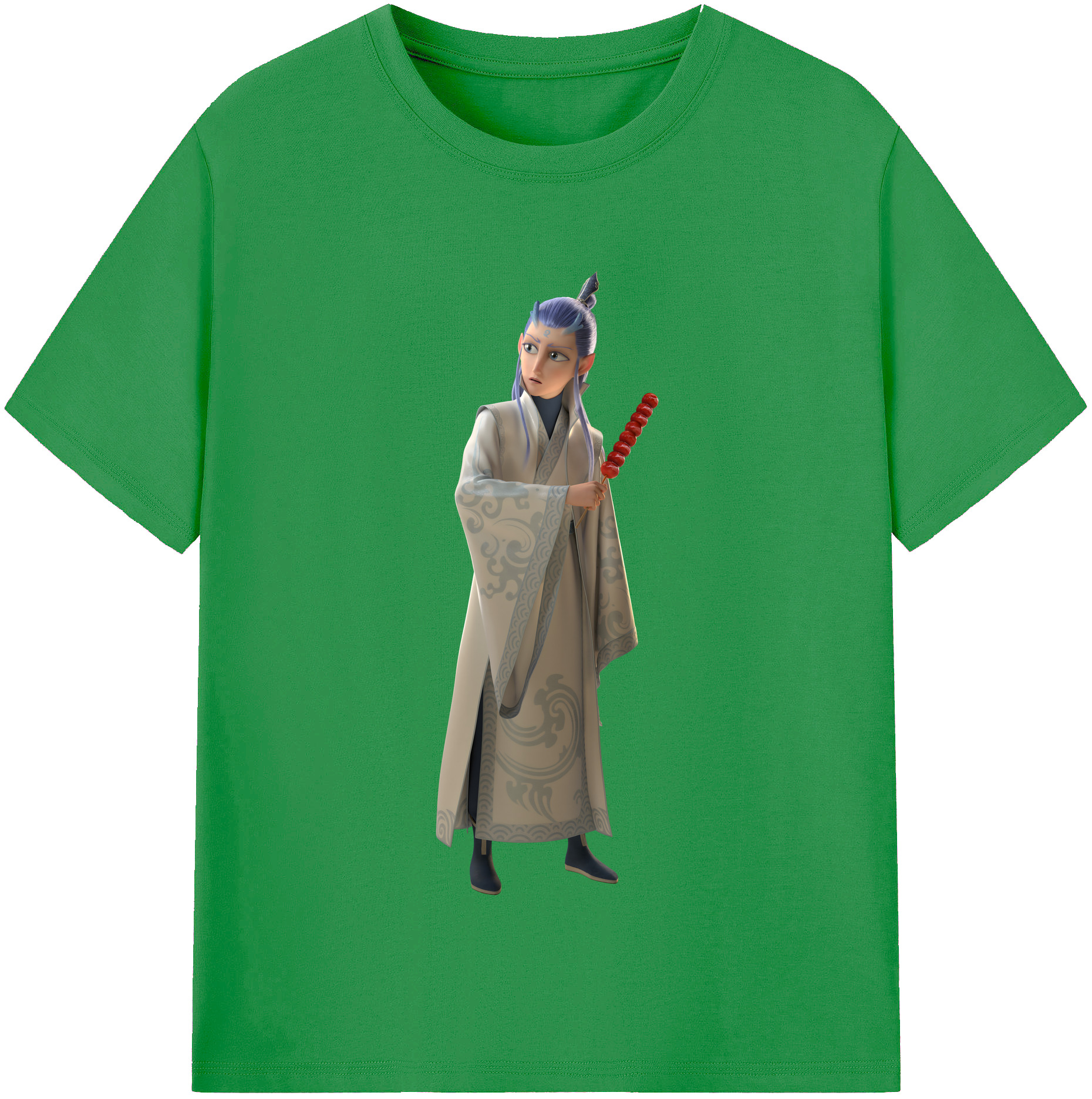 （画像用） Ne Zha 2 ナタ 魔童の大暴れ レディースカジュアルプリントTシャツ（綿100％）