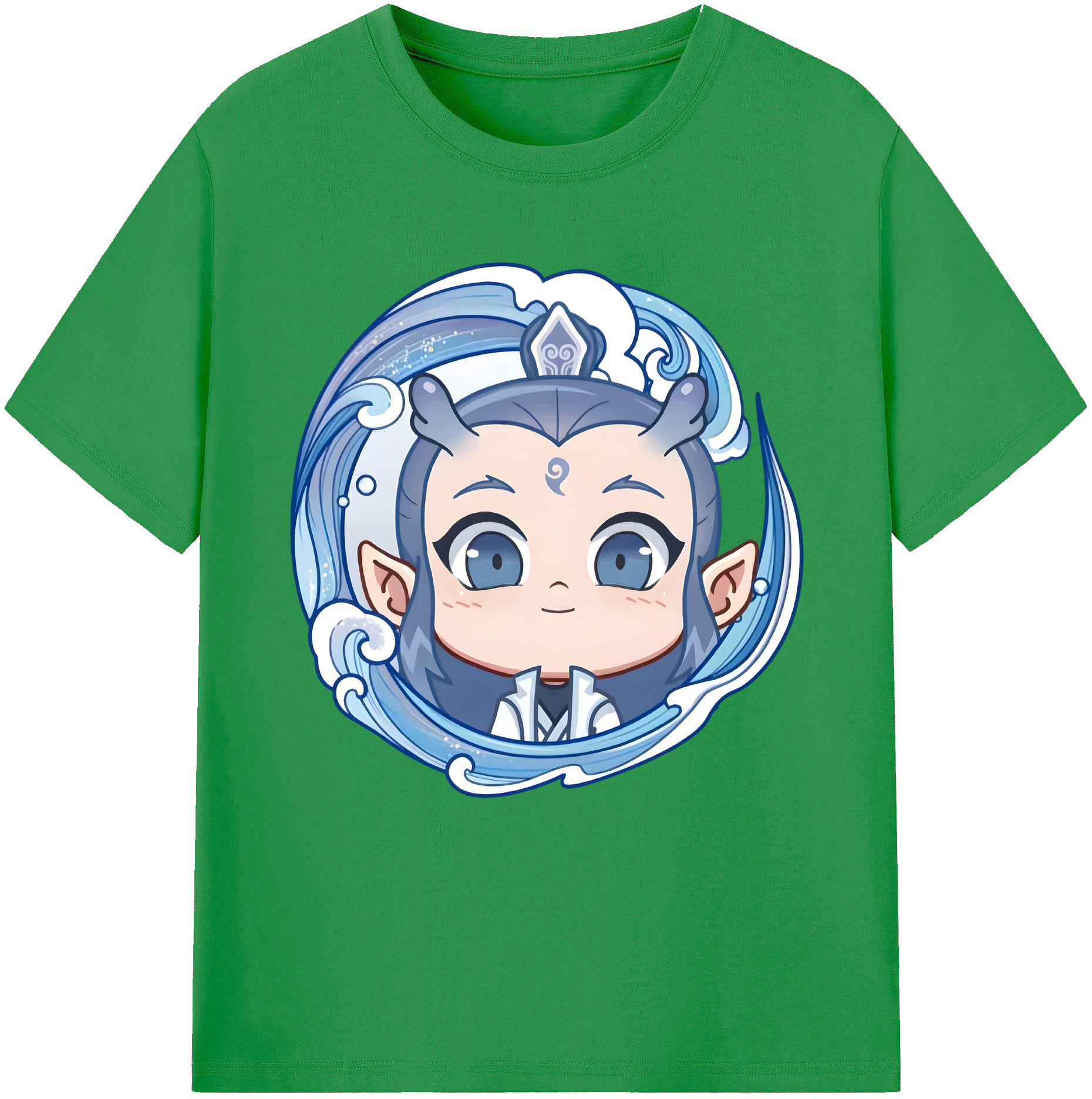 （画像用） Ne Zha 2 ナタ 魔童の大暴れ レディースカジュアルプリントTシャツ（綿100％）