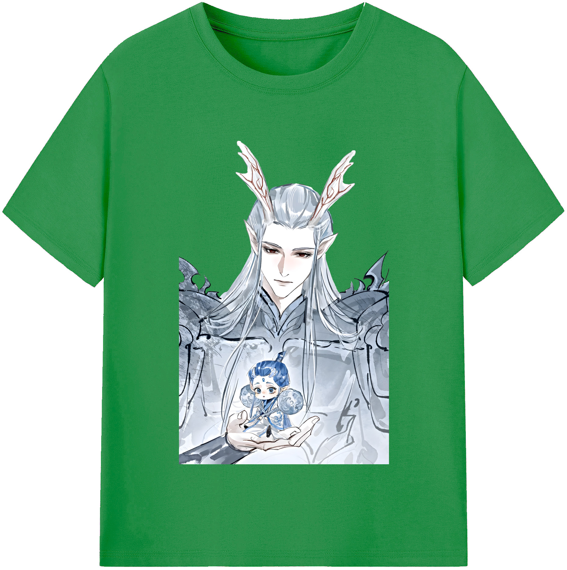 （画像用） Ne Zha 2 ナタ 魔童の大暴れ レディースカジュアルプリントTシャツ（綿100％）