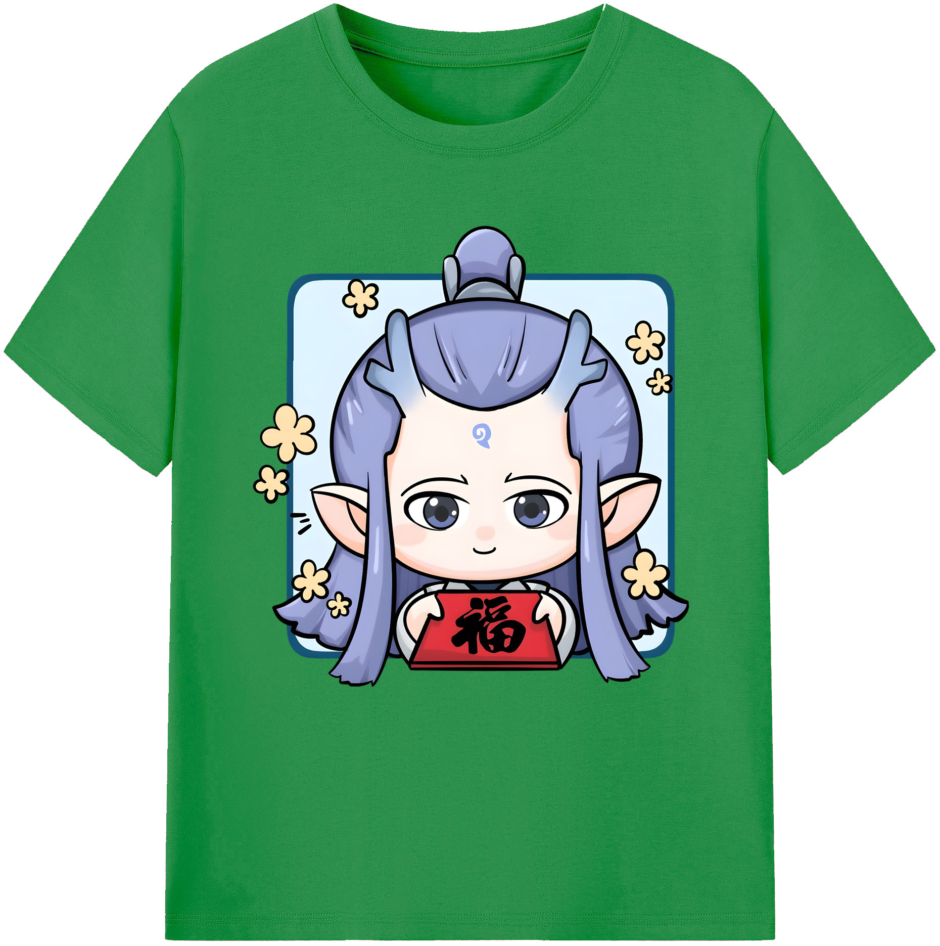 （画像用） Ne Zha 2 ナタ 魔童の大暴れ レディースカジュアルプリントTシャツ（綿100％）