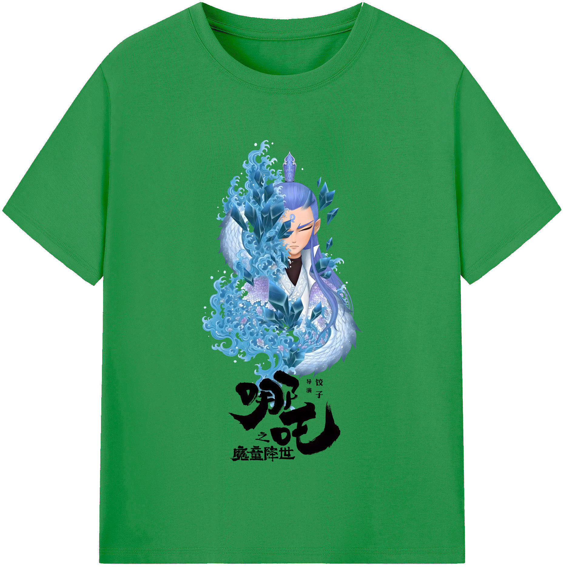 （画像用） Ne Zha 2 ナタ 魔童の大暴れ レディースカジュアルプリントTシャツ（綿100％）