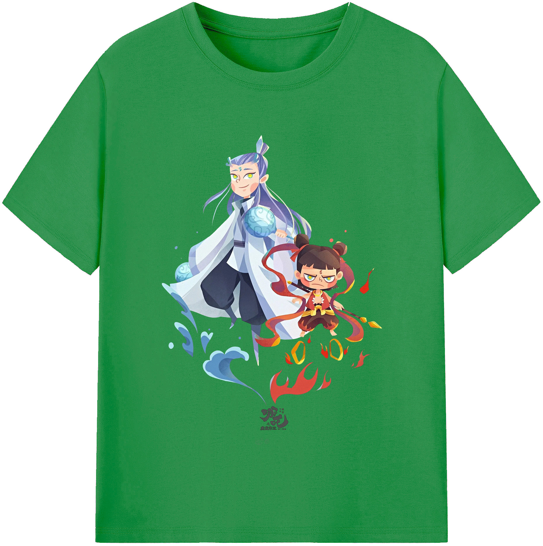 （画像用） Ne Zha 2 ナタ 魔童の大暴れ レディースカジュアルプリントTシャツ（綿100％）