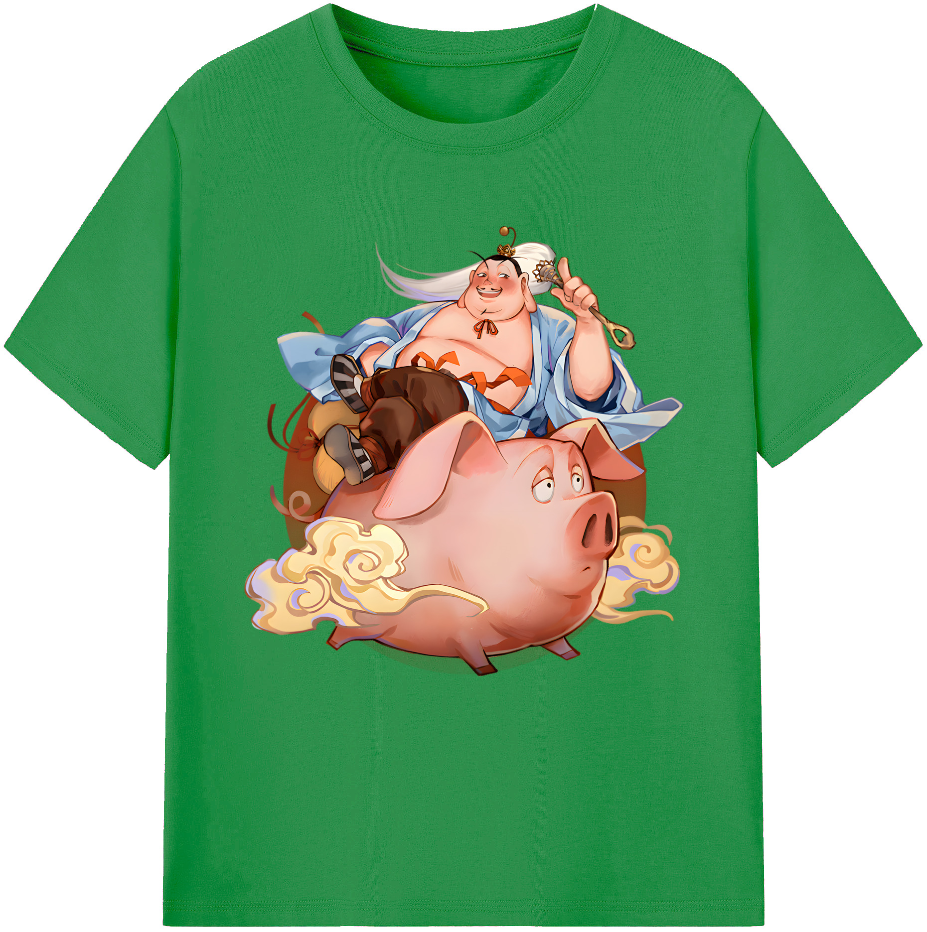 （画像用） Ne Zha 2 ナタ 魔童の大暴れ レディースカジュアルプリントTシャツ（綿100％）