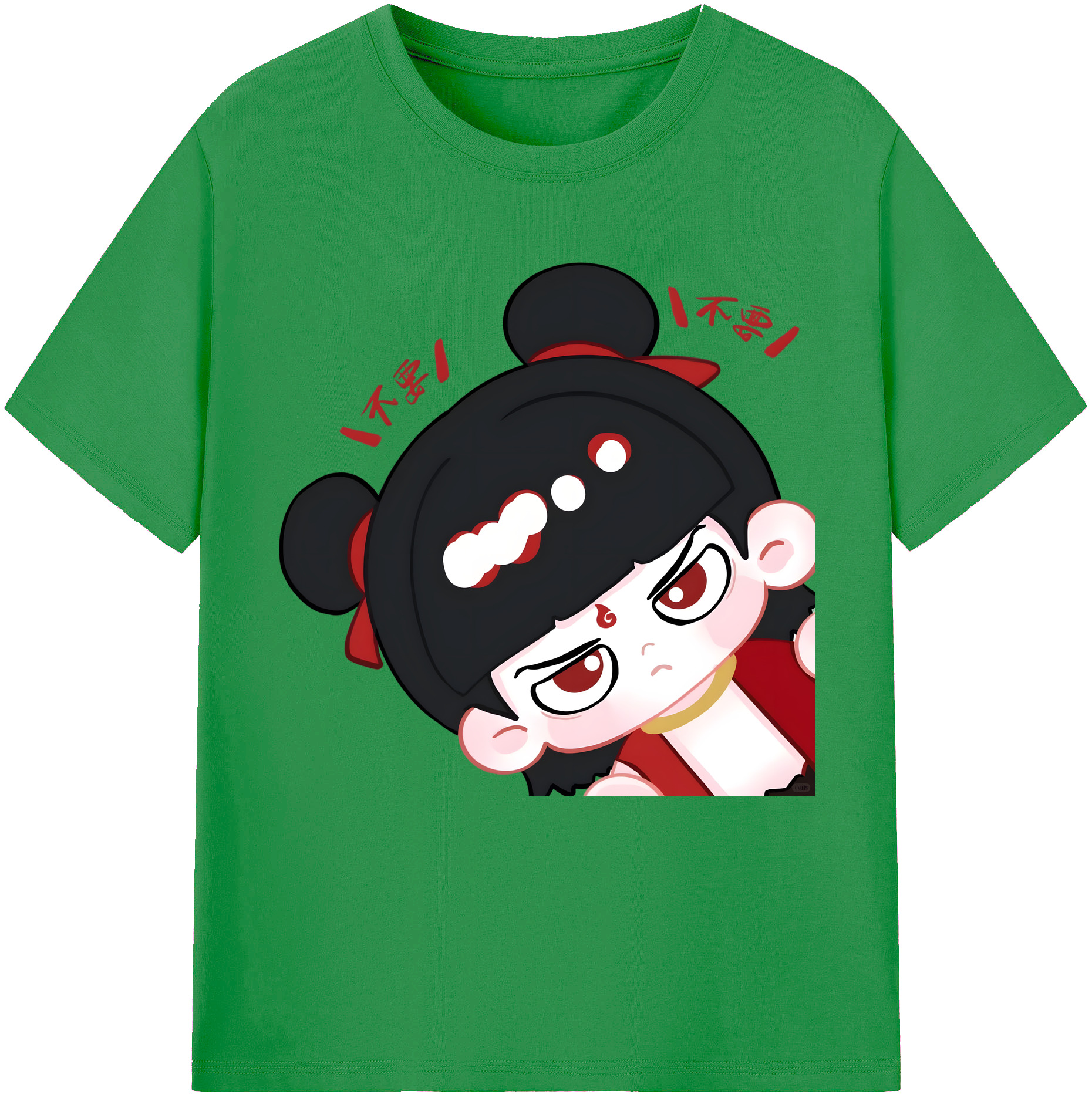 （画像用） Ne Zha 2 ナタ 魔童の大暴れ レディースカジュアルプリントTシャツ（綿100％）