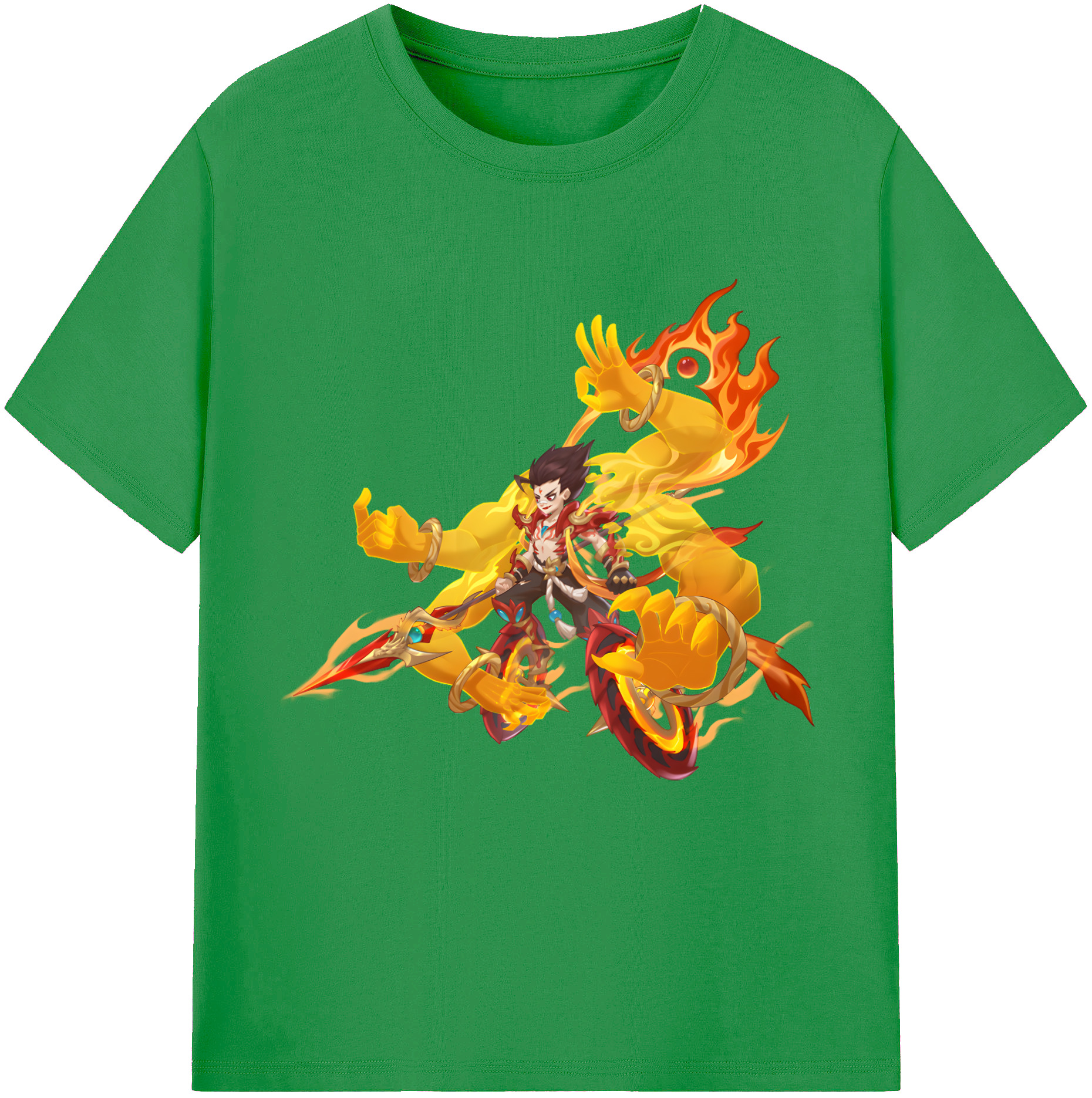 （画像用） Ne Zha 2 ナタ 魔童の大暴れ レディースカジュアルプリントTシャツ（綿100％）