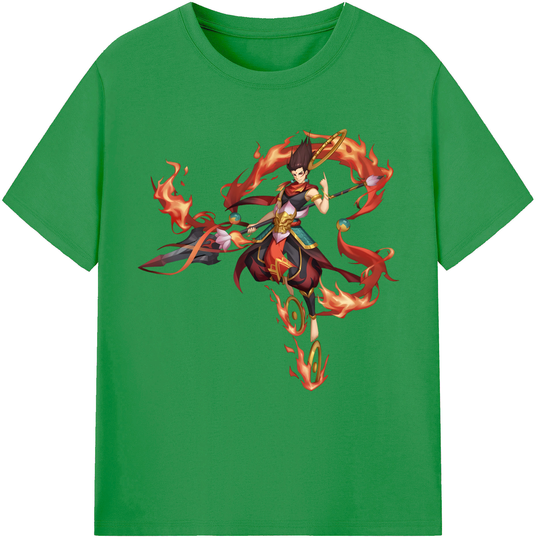 （画像用） Ne Zha 2 ナタ 魔童の大暴れ レディースカジュアルプリントTシャツ（綿100％）