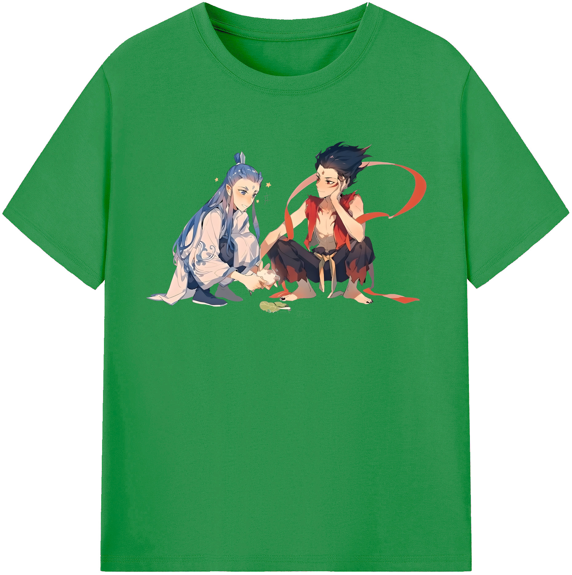 （画像用） Ne Zha 2 ナタ 魔童の大暴れ レディースカジュアルプリントTシャツ（綿100％）