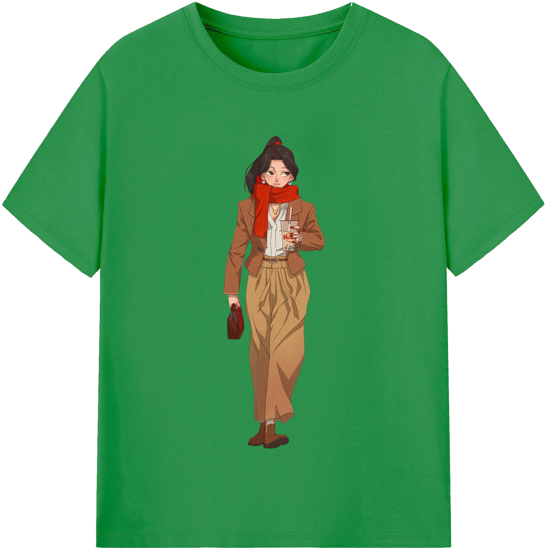 （画像用） Ne Zha 2 ナタ 魔童の大暴れ レディースカジュアルプリントTシャツ（綿100％）