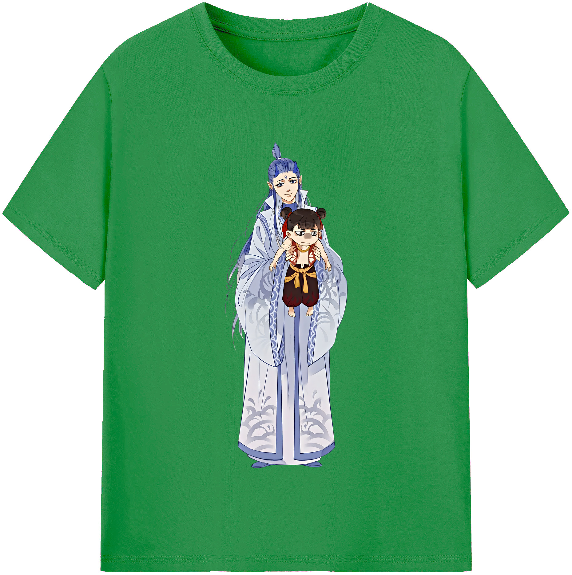 （画像用） Ne Zha 2 ナタ 魔童の大暴れ レディースカジュアルプリントTシャツ（綿100％）