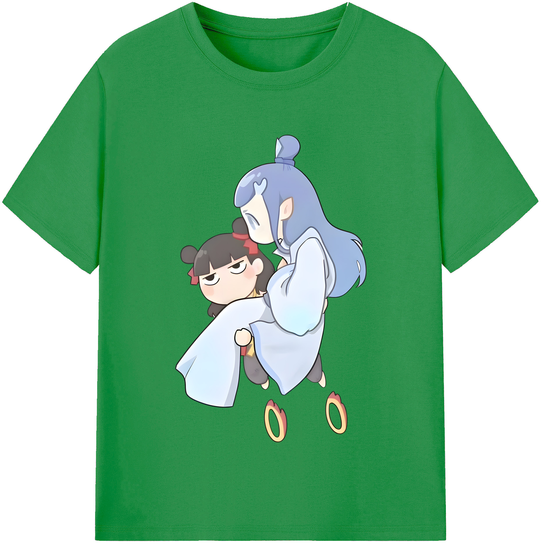 （画像用） Ne Zha 2 ナタ 魔童の大暴れ レディースカジュアルプリントTシャツ（綿100％）