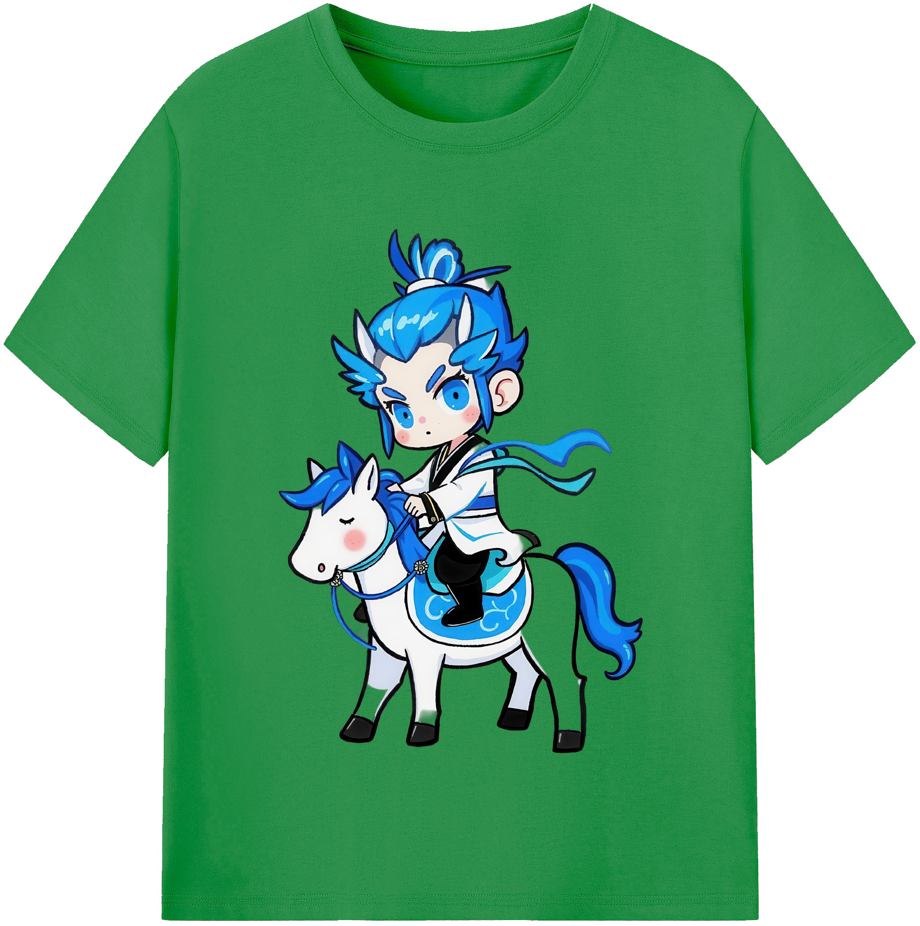 （画像用） Ne Zha 2 ナタ 魔童の大暴れ レディースカジュアルプリントTシャツ（綿100％）