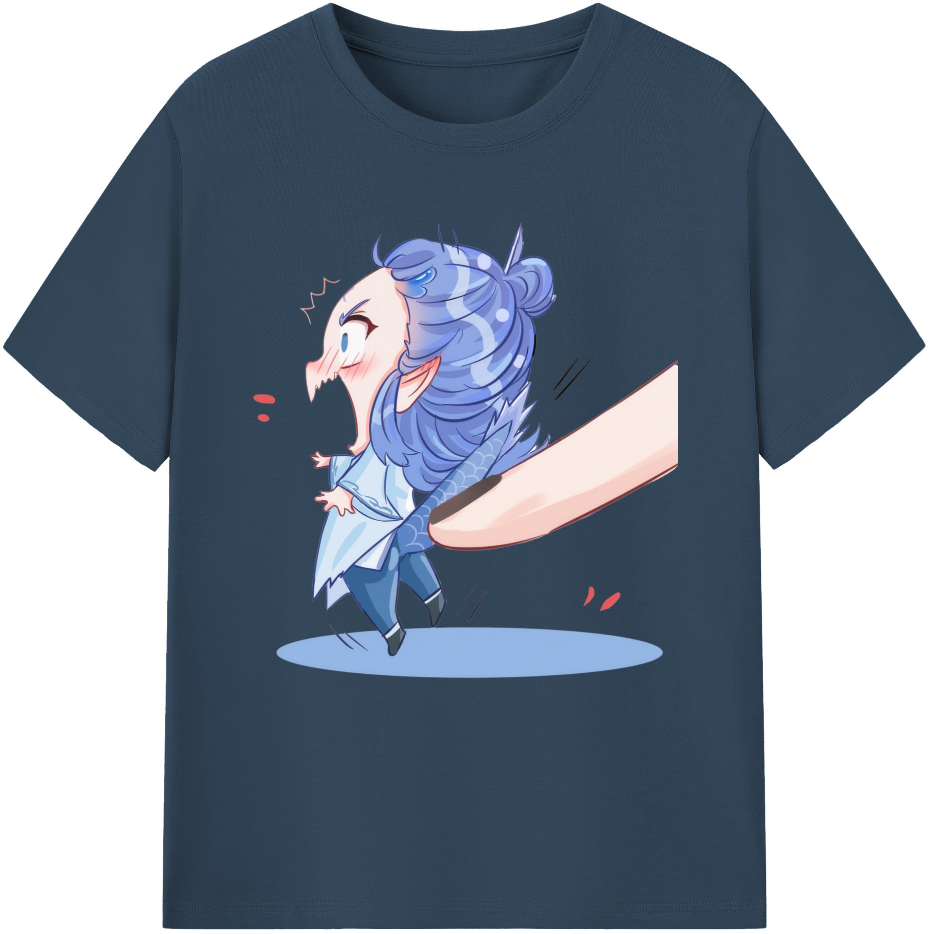 （画像用） Ne Zha 2 ナタ 魔童の大暴れ レディースカジュアルプリントTシャツ（綿100％）