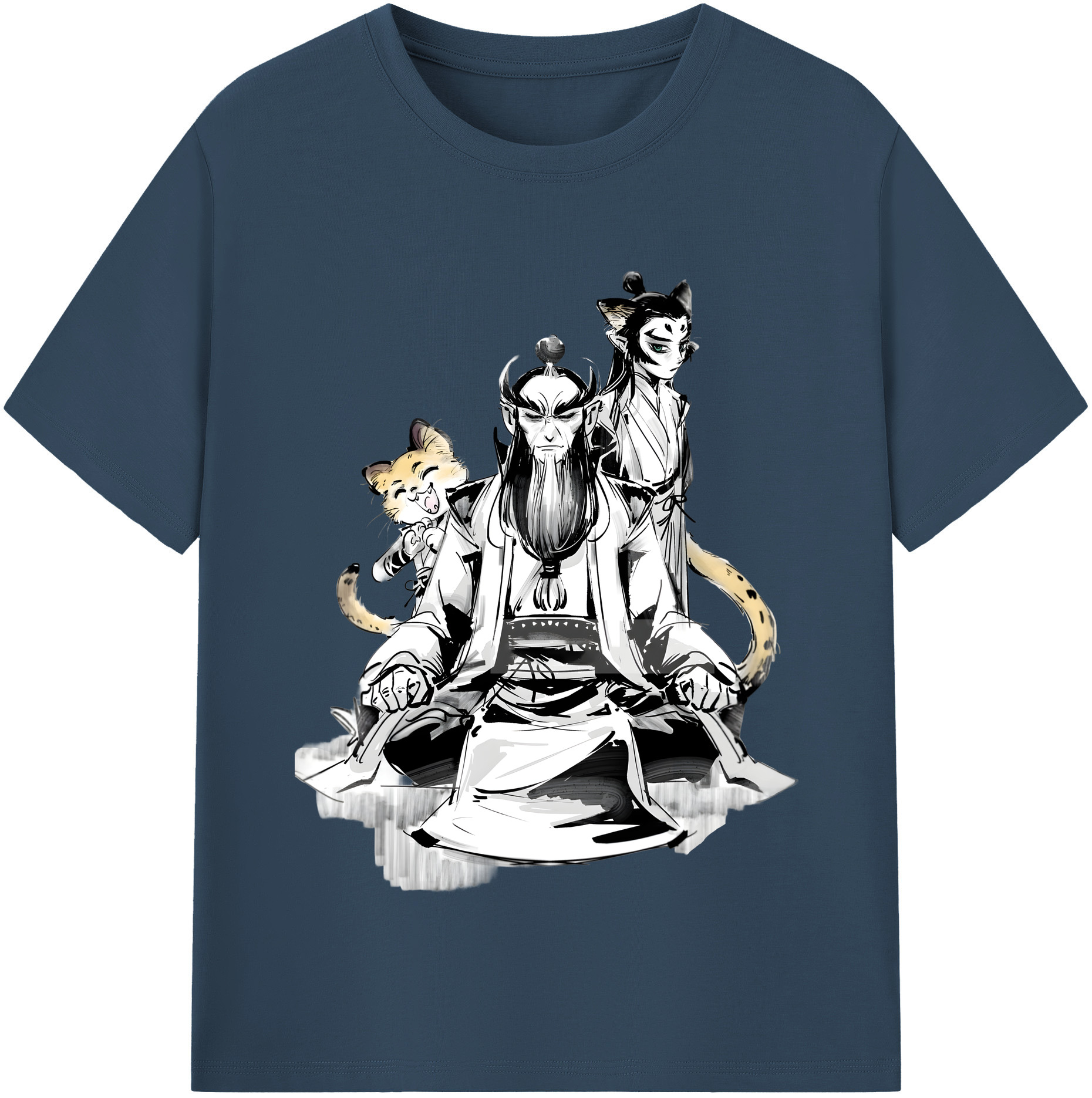 （画像用） Ne Zha 2 ナタ 魔童の大暴れ レディースカジュアルプリントTシャツ（綿100％）