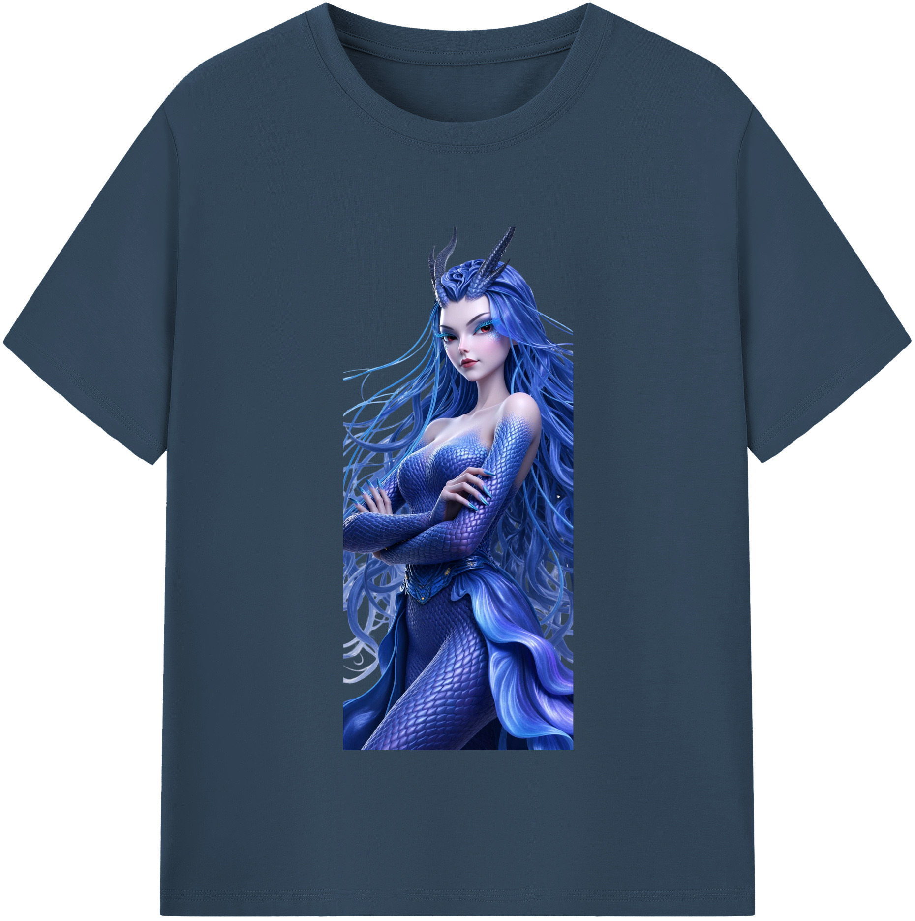 （画像用） Ne Zha 2 ナタ 魔童の大暴れ レディースカジュアルプリントTシャツ（綿100％）