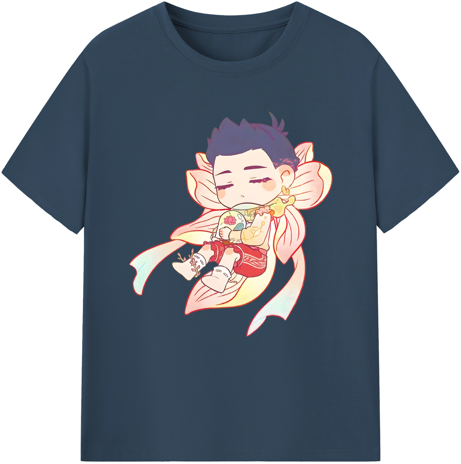 （画像用） Ne Zha 2 ナタ 魔童の大暴れ レディースカジュアルプリントTシャツ（綿100％）
