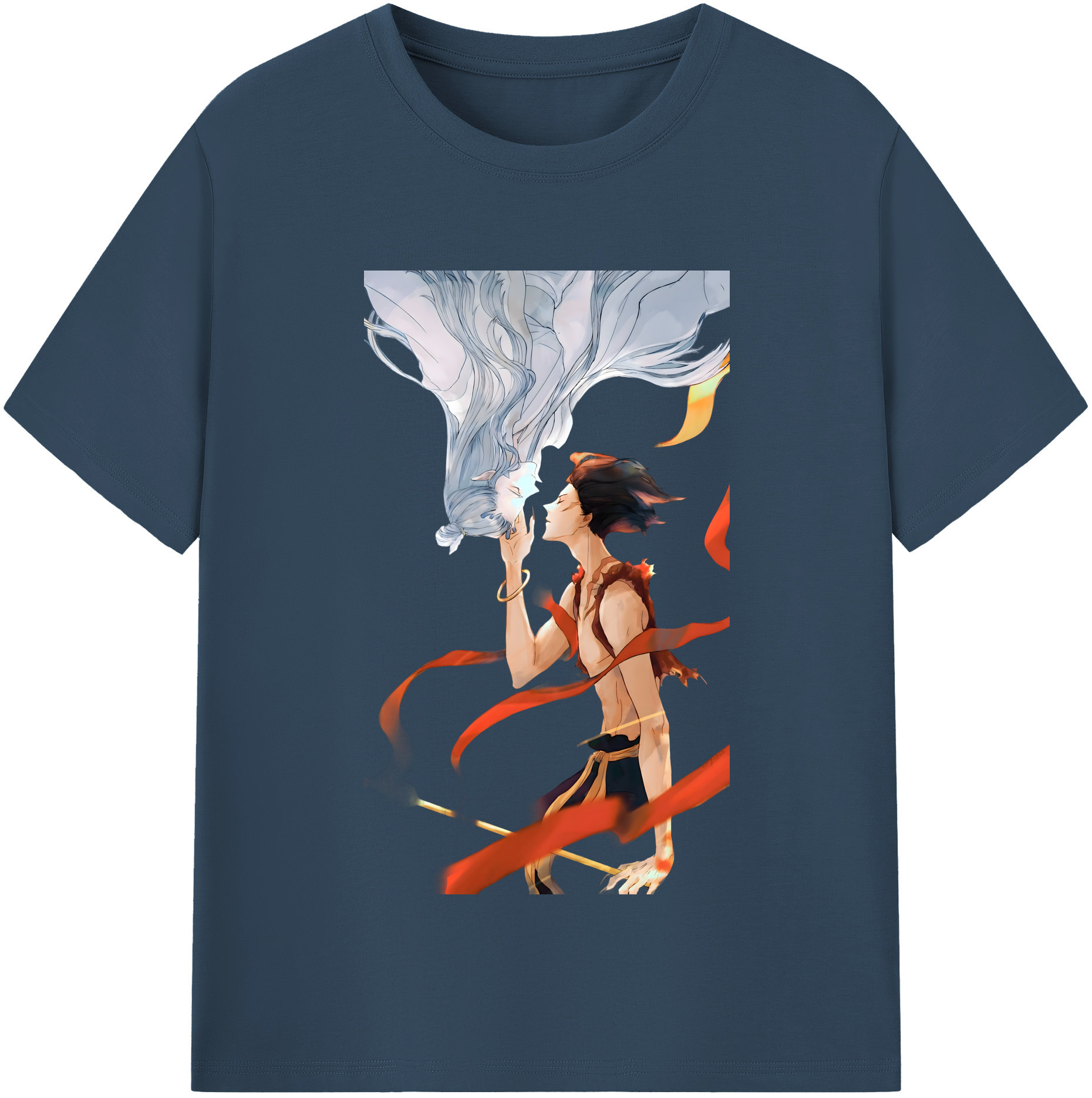 （画像用） Ne Zha 2 ナタ 魔童の大暴れ レディースカジュアルプリントTシャツ（綿100％）