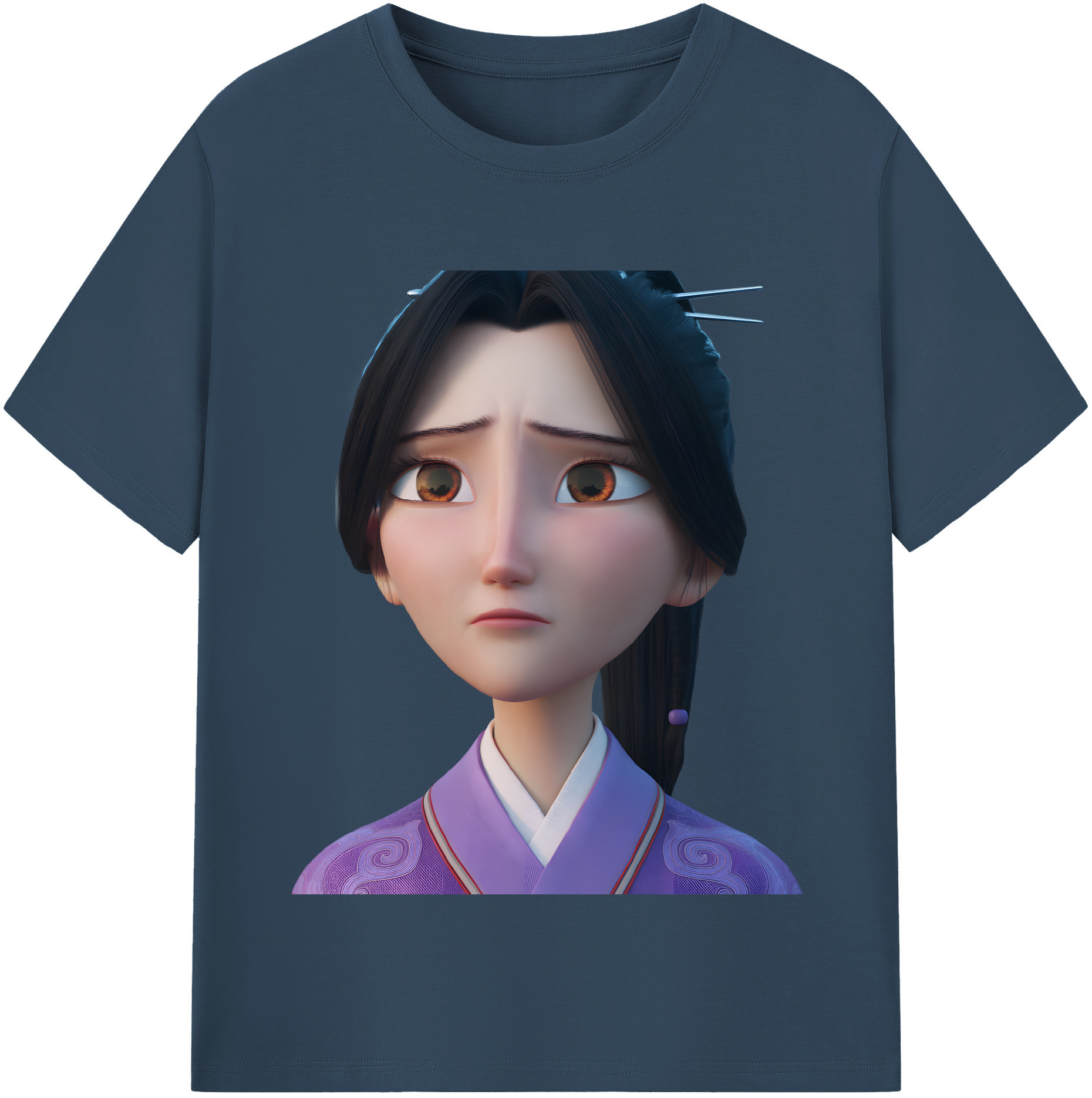 （画像用） Ne Zha 2 ナタ 魔童の大暴れ レディースカジュアルプリントTシャツ（綿100％）