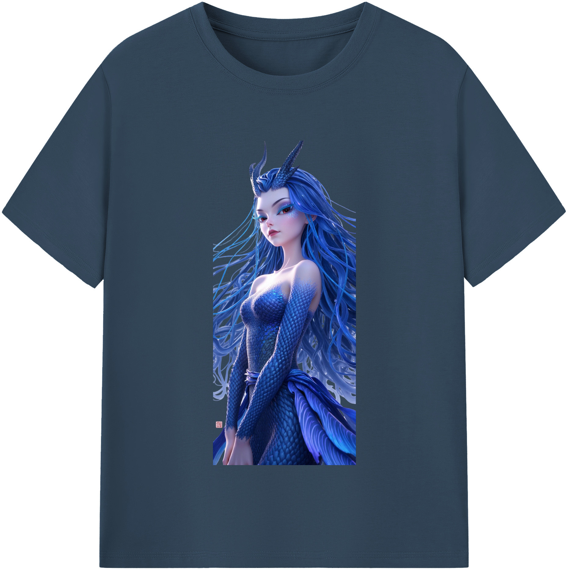（画像用） Ne Zha 2 ナタ 魔童の大暴れ レディースカジュアルプリントTシャツ（綿100％）