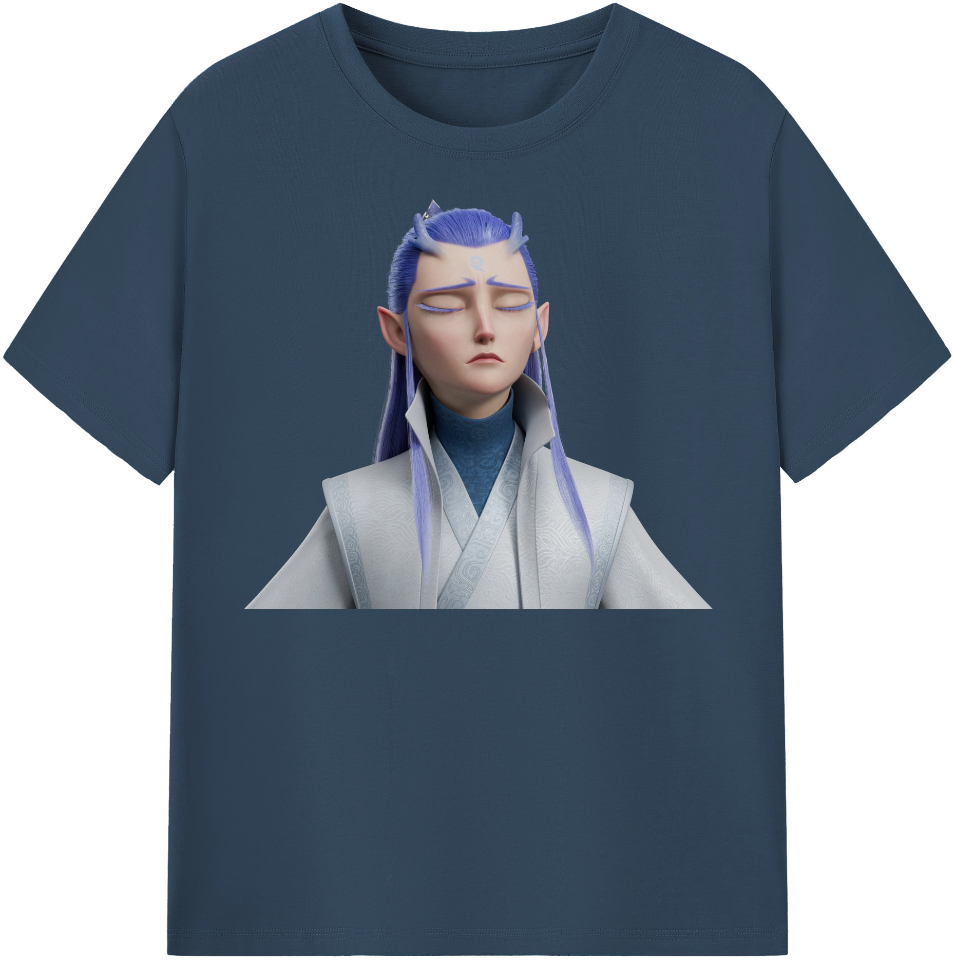 （画像用） Ne Zha 2 ナタ 魔童の大暴れ レディースカジュアルプリントTシャツ（綿100％）