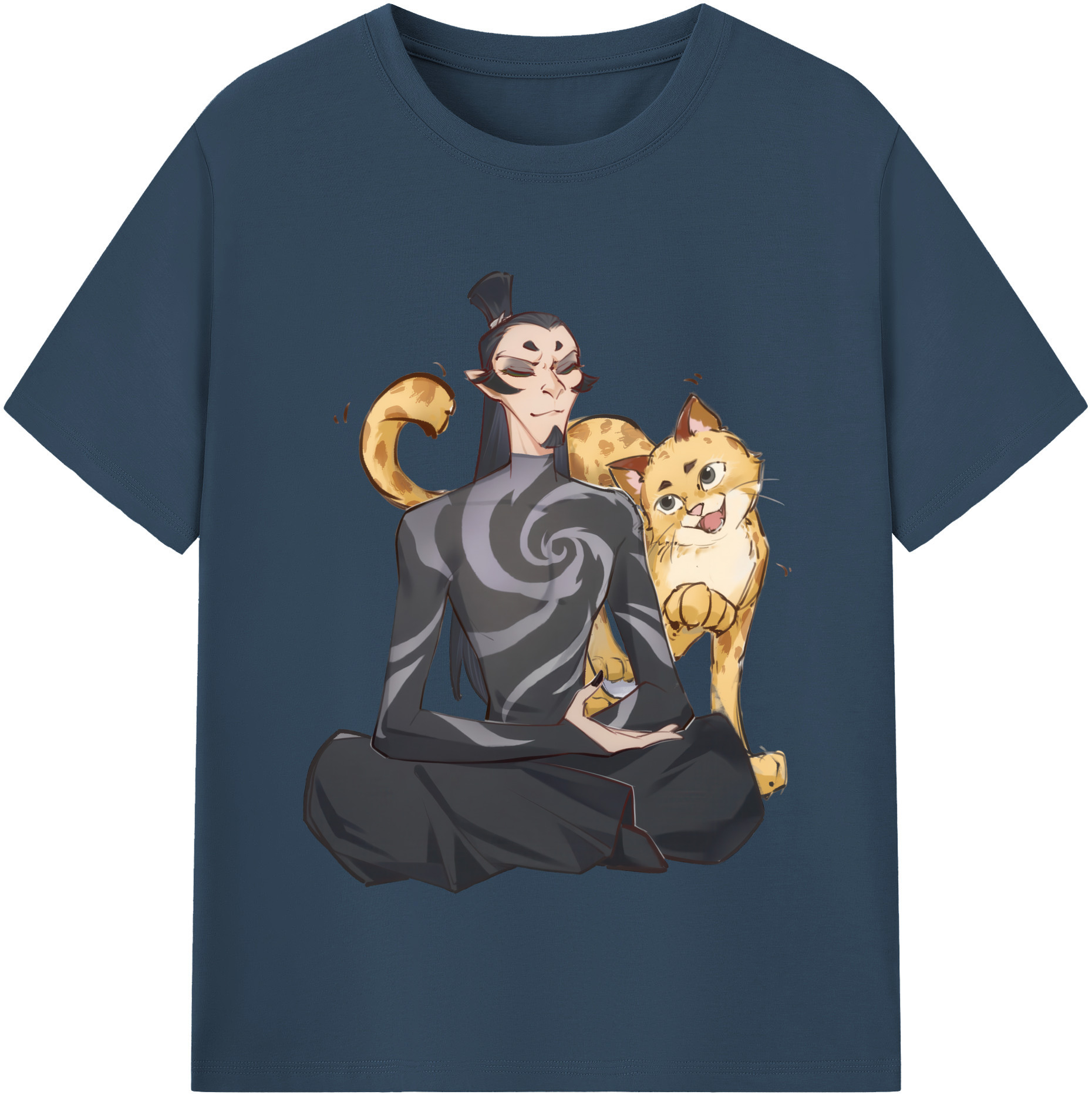 （画像用） Ne Zha 2 ナタ 魔童の大暴れ レディースカジュアルプリントTシャツ（綿100％）