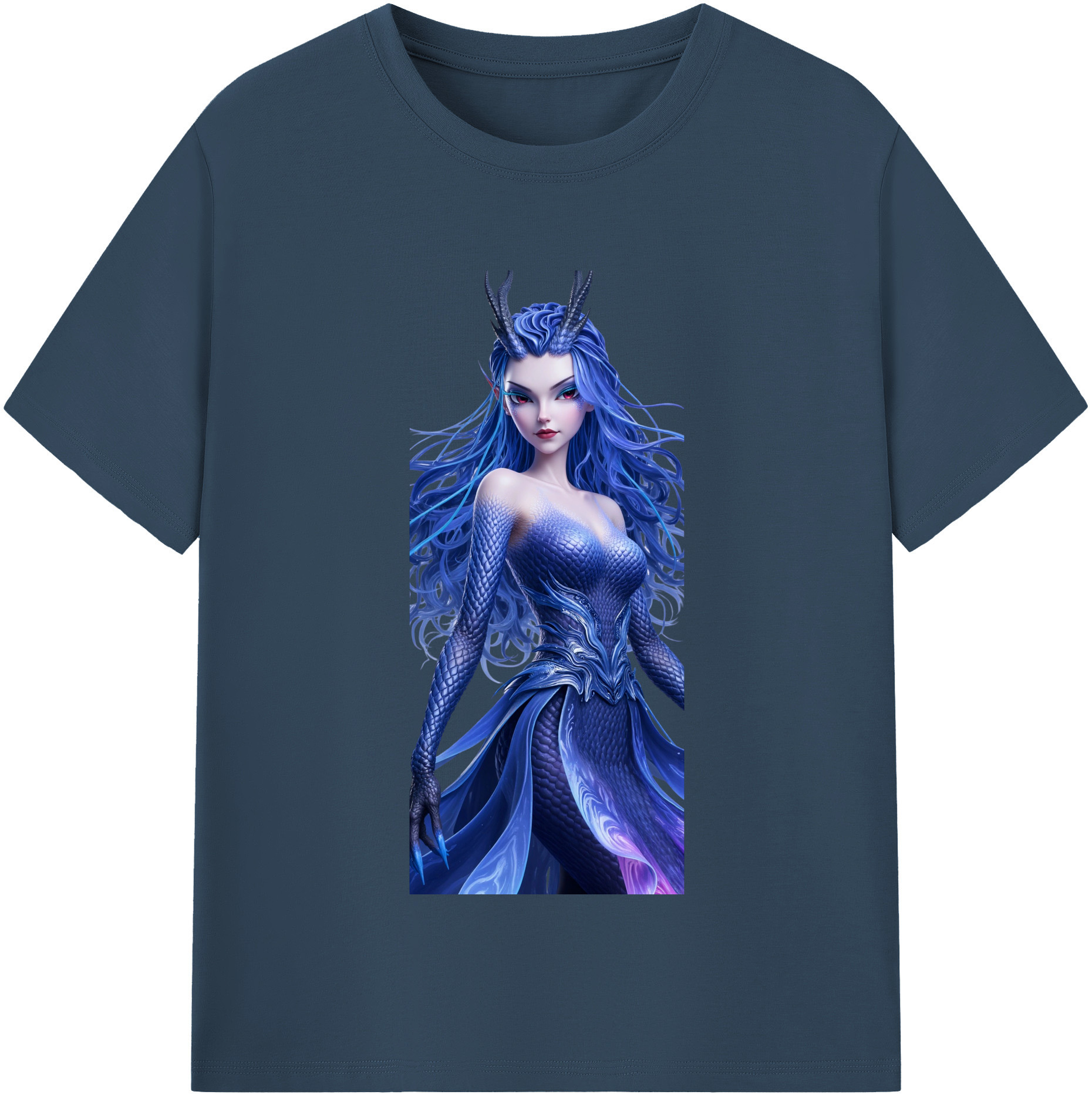 （画像用） Ne Zha 2 ナタ 魔童の大暴れ レディースカジュアルプリントTシャツ（綿100％）