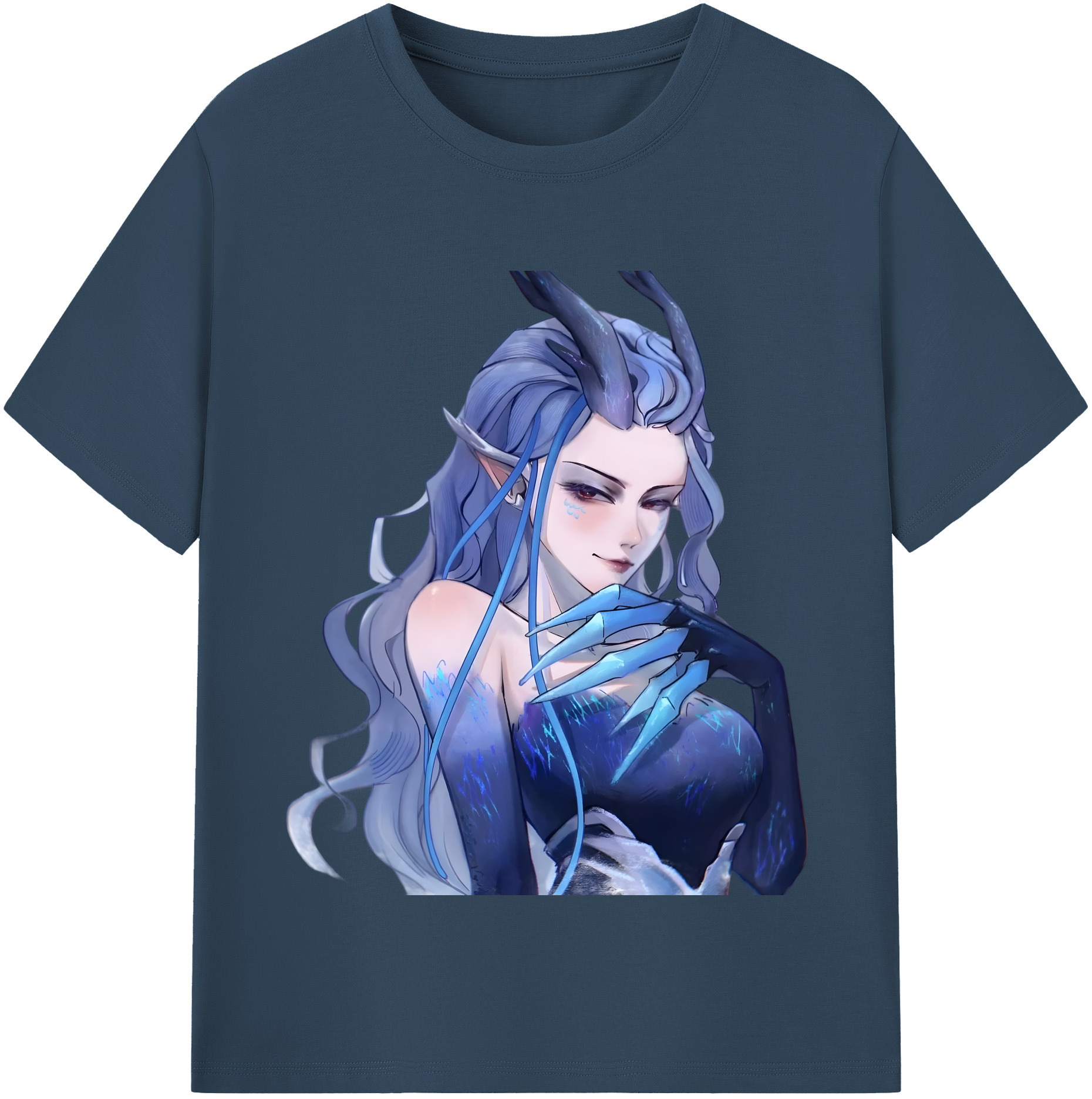（画像用） Ne Zha 2 ナタ 魔童の大暴れ レディースカジュアルプリントTシャツ（綿100％）