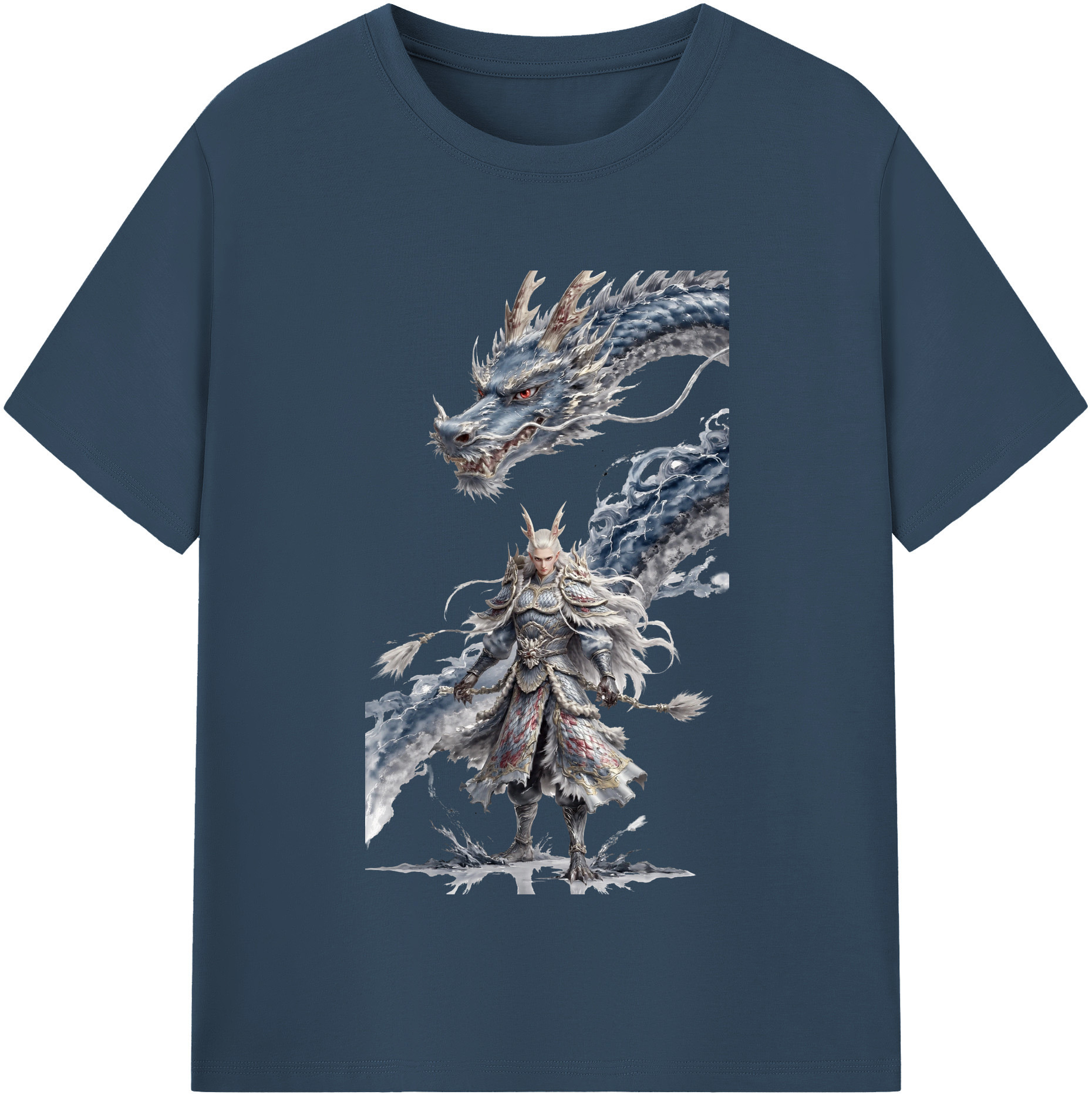 （画像用） Ne Zha 2 ナタ 魔童の大暴れ レディースカジュアルプリントTシャツ（綿100％）