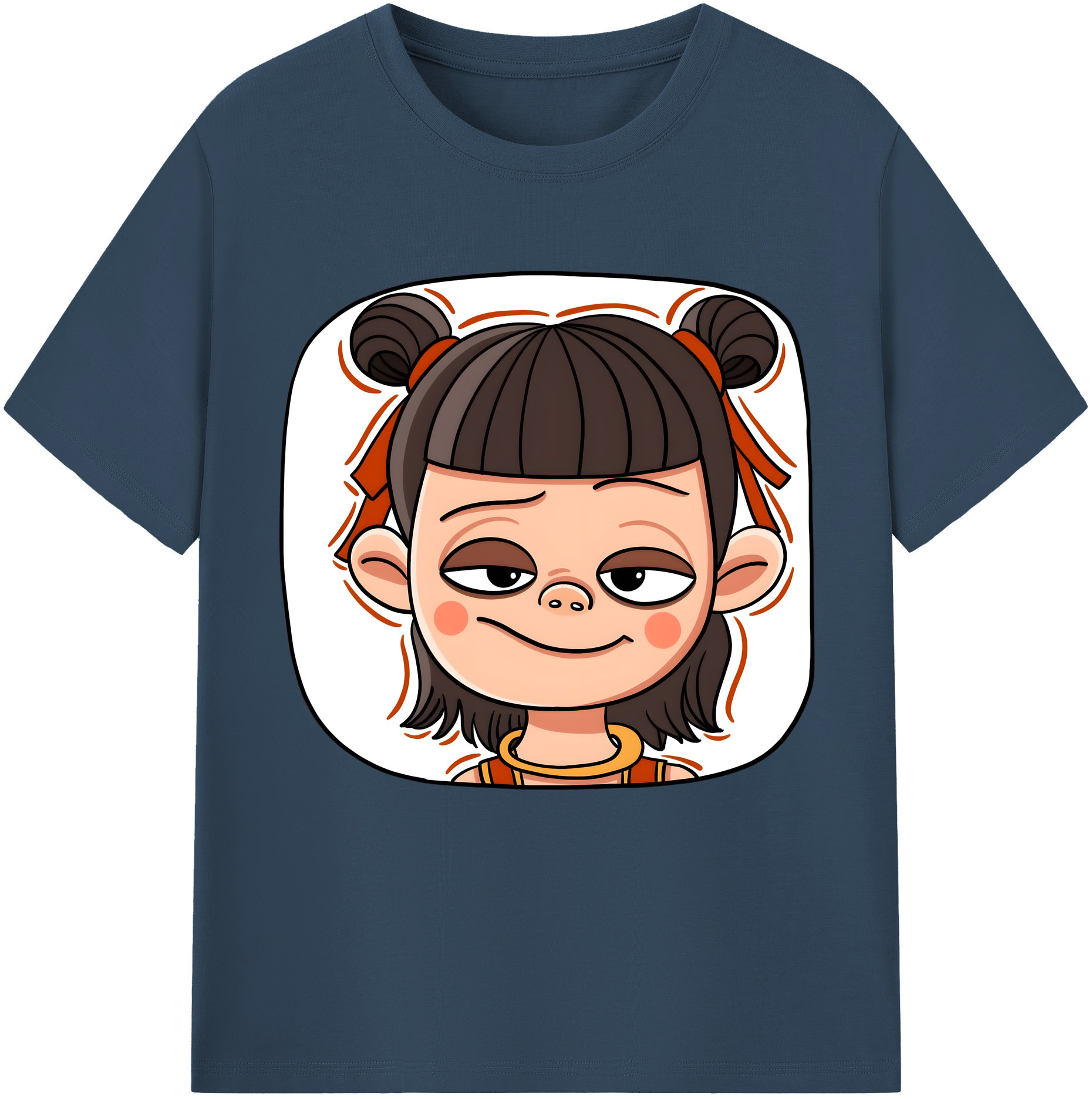 （画像用） Ne Zha 2 ナタ 魔童の大暴れ レディースカジュアルプリントTシャツ（綿100％）