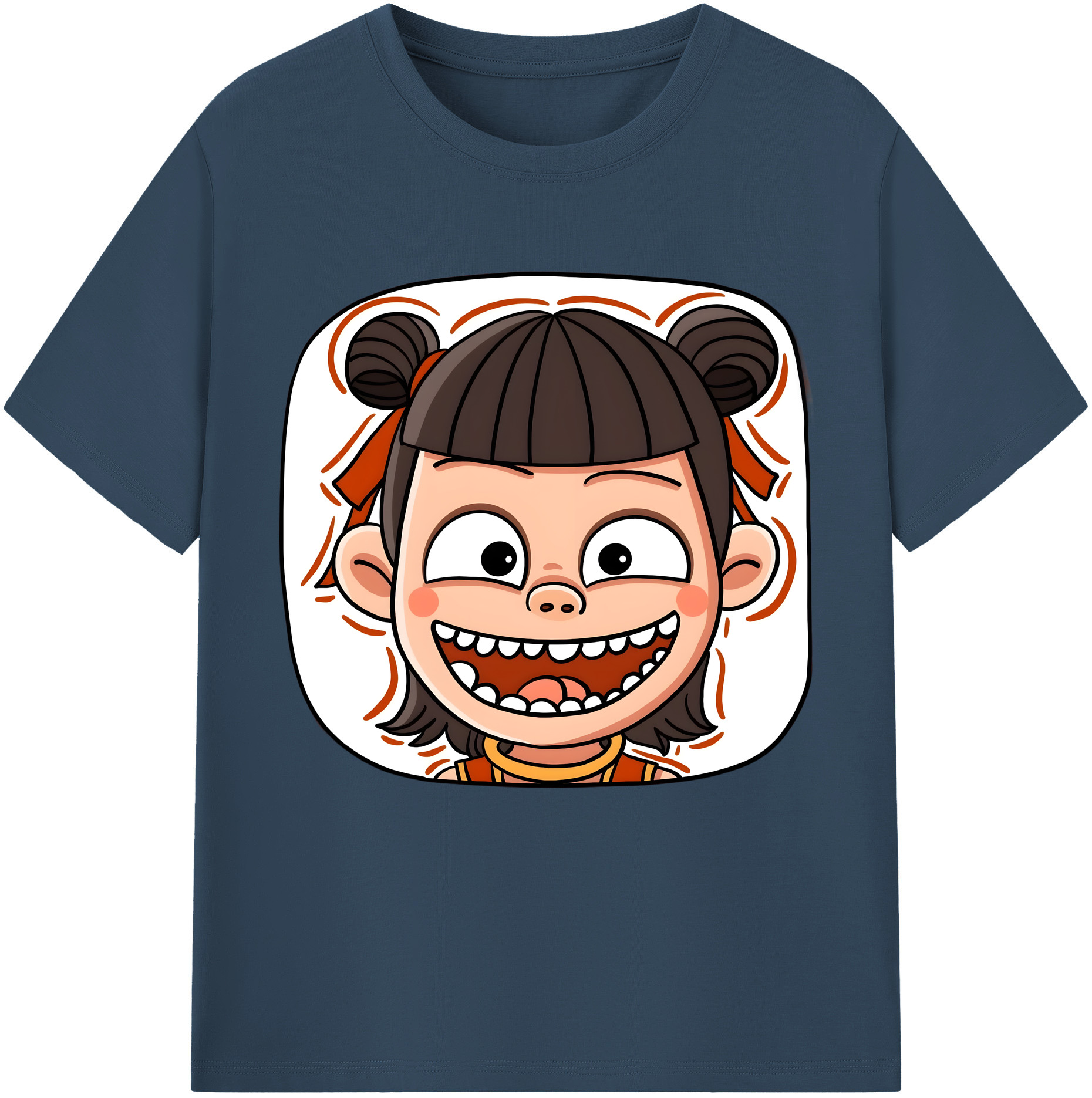 （画像用） Ne Zha 2 ナタ 魔童の大暴れ レディースカジュアルプリントTシャツ（綿100％）