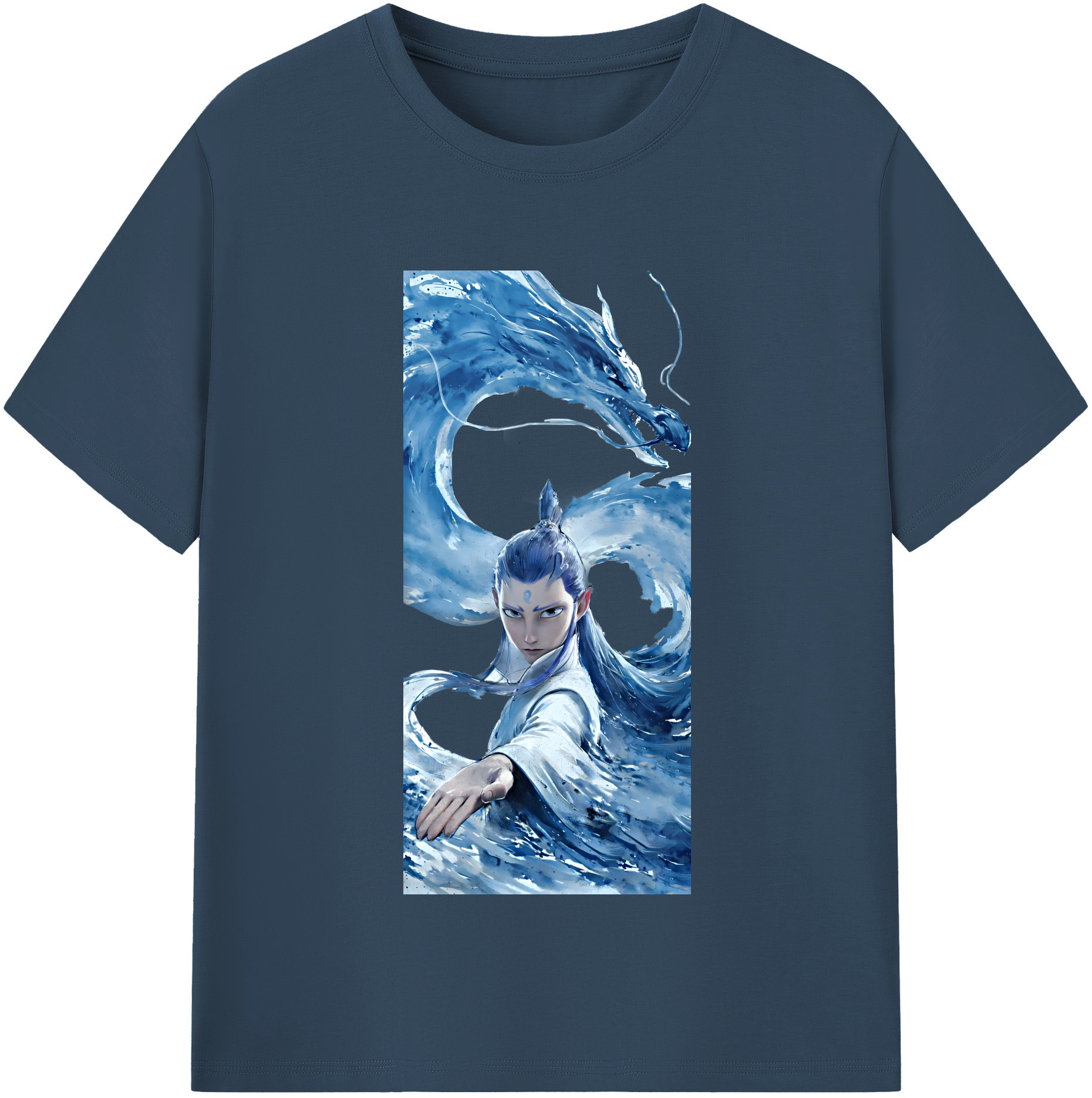 （画像用） Ne Zha 2 ナタ 魔童の大暴れ レディースカジュアルプリントTシャツ（綿100％）