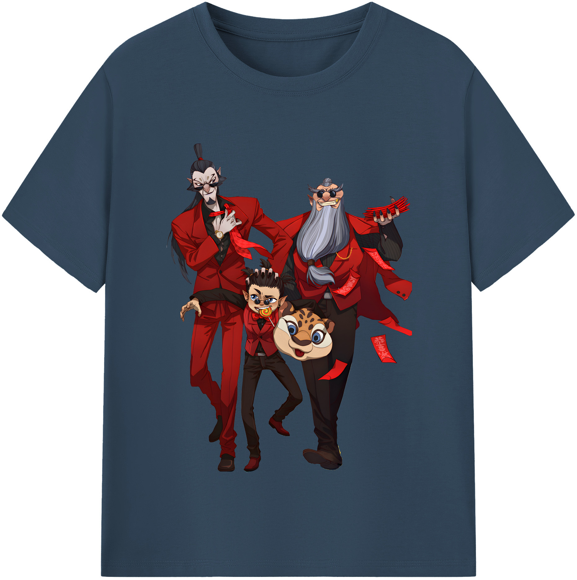 （画像用） Ne Zha 2 ナタ 魔童の大暴れ レディースカジュアルプリントTシャツ（綿100％）