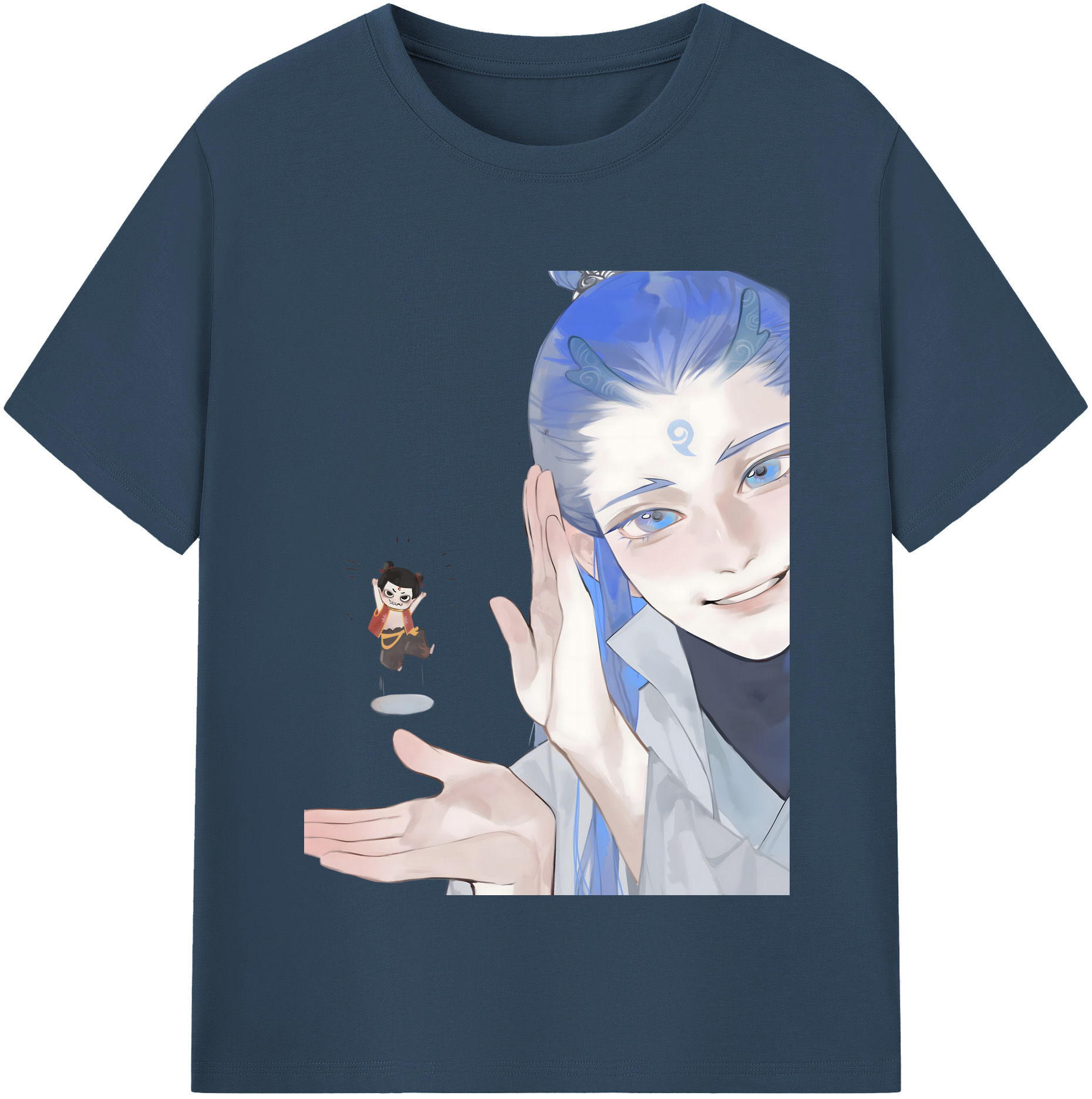 （画像用） Ne Zha 2 ナタ 魔童の大暴れ レディースカジュアルプリントTシャツ（綿100％）