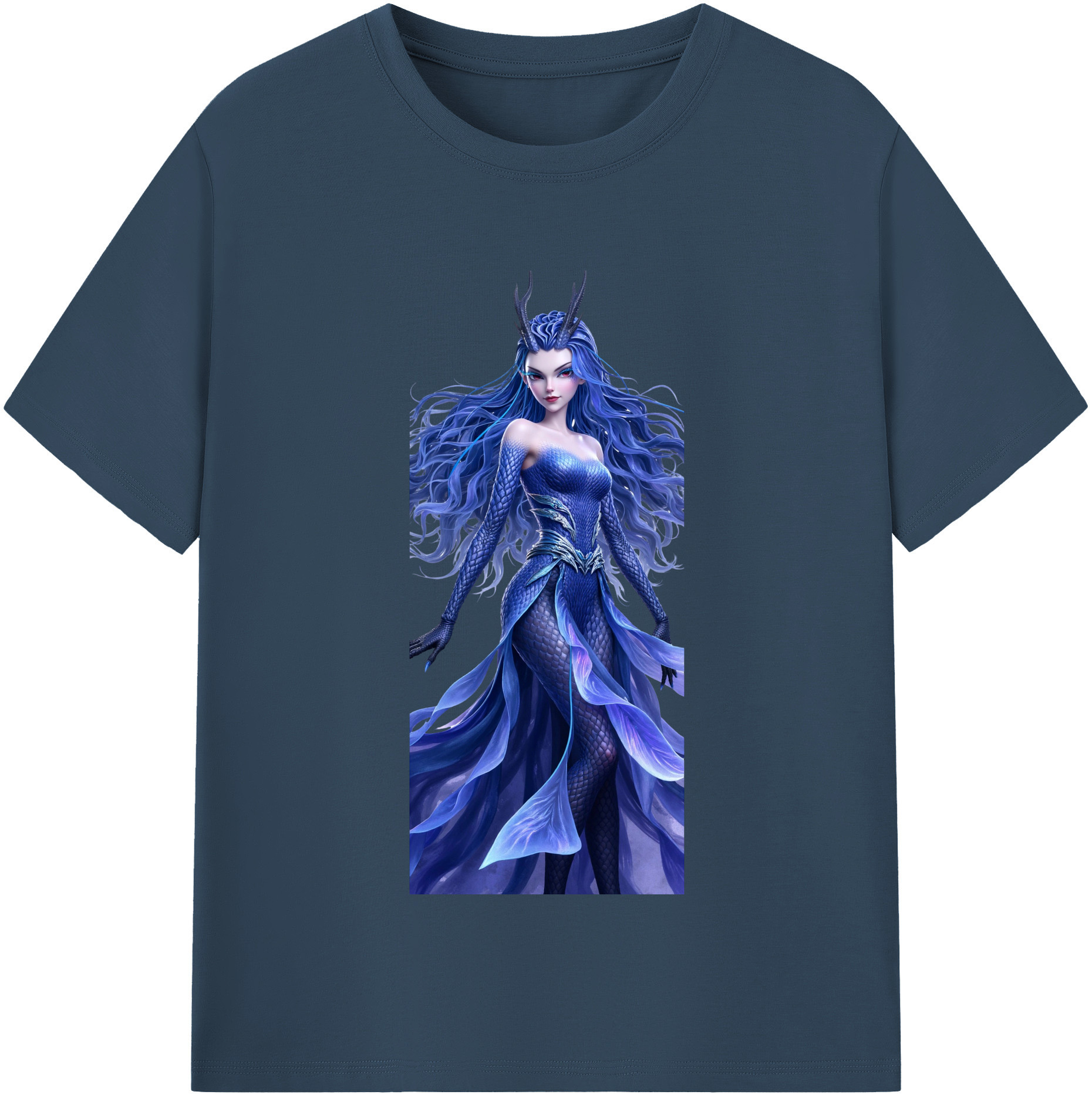（画像用） Ne Zha 2 ナタ 魔童の大暴れ レディースカジュアルプリントTシャツ（綿100％）