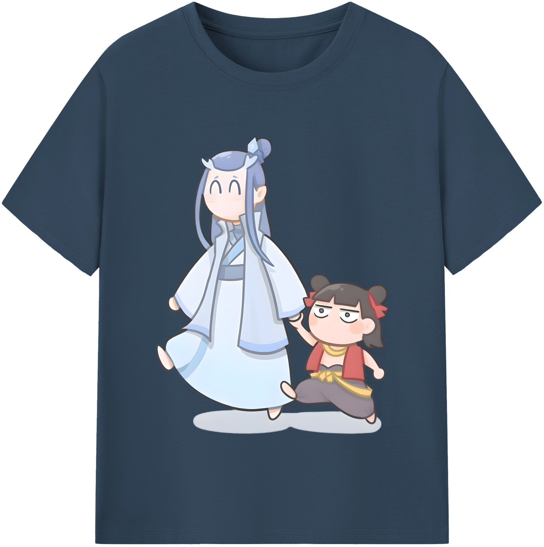 （画像用） Ne Zha 2 ナタ 魔童の大暴れ レディースカジュアルプリントTシャツ（綿100％）