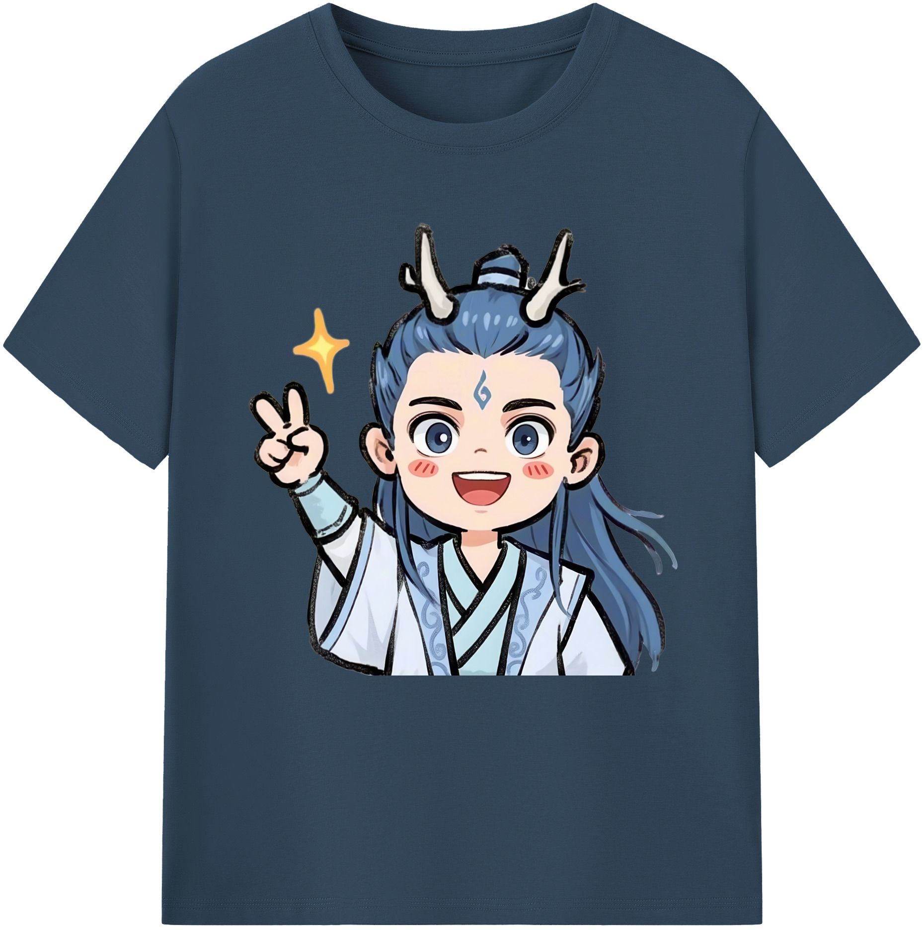 （画像用） Ne Zha 2 ナタ 魔童の大暴れ レディースカジュアルプリントTシャツ（綿100％）