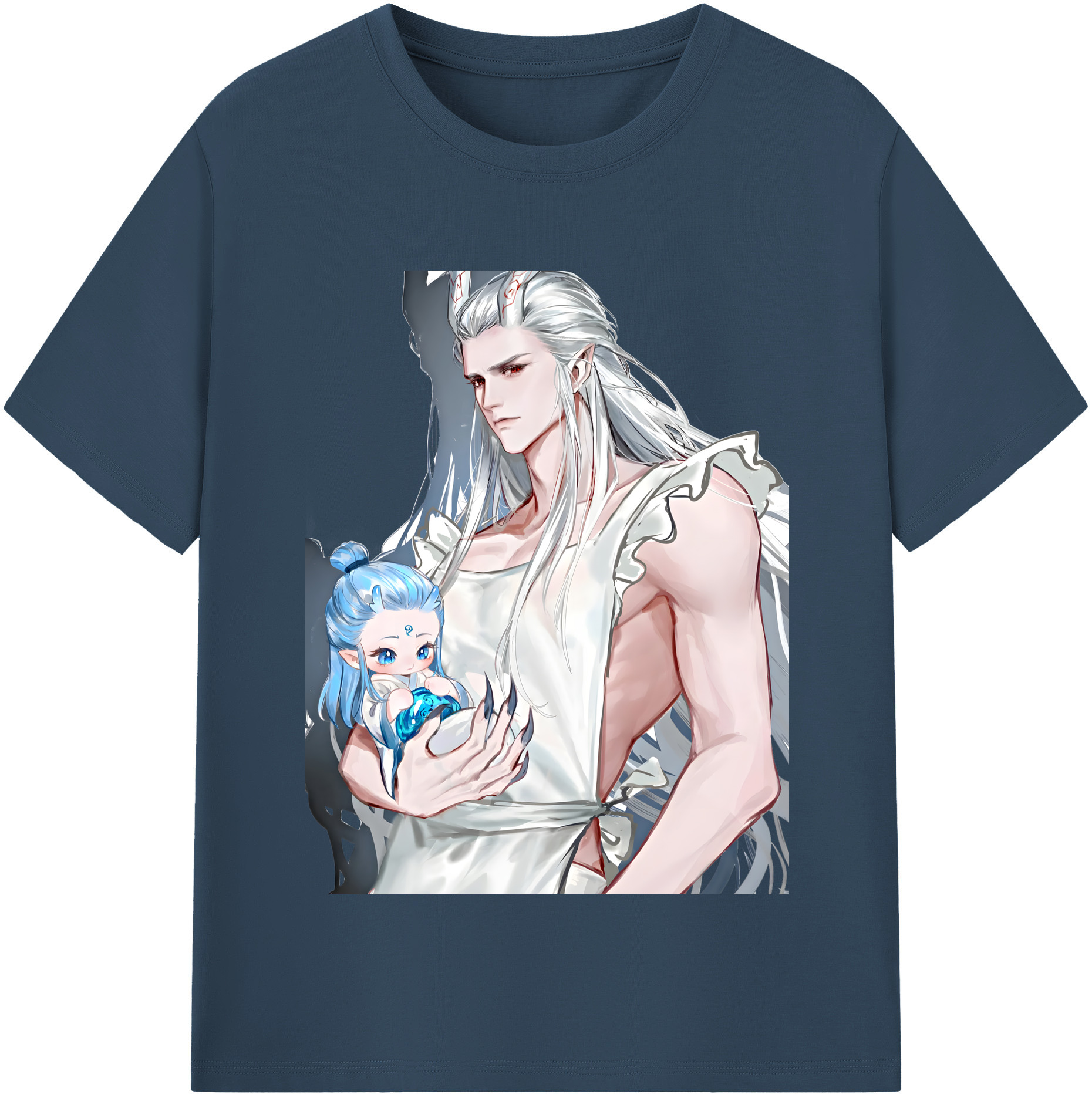 （画像用） Ne Zha 2 ナタ 魔童の大暴れ レディースカジュアルプリントTシャツ（綿100％）