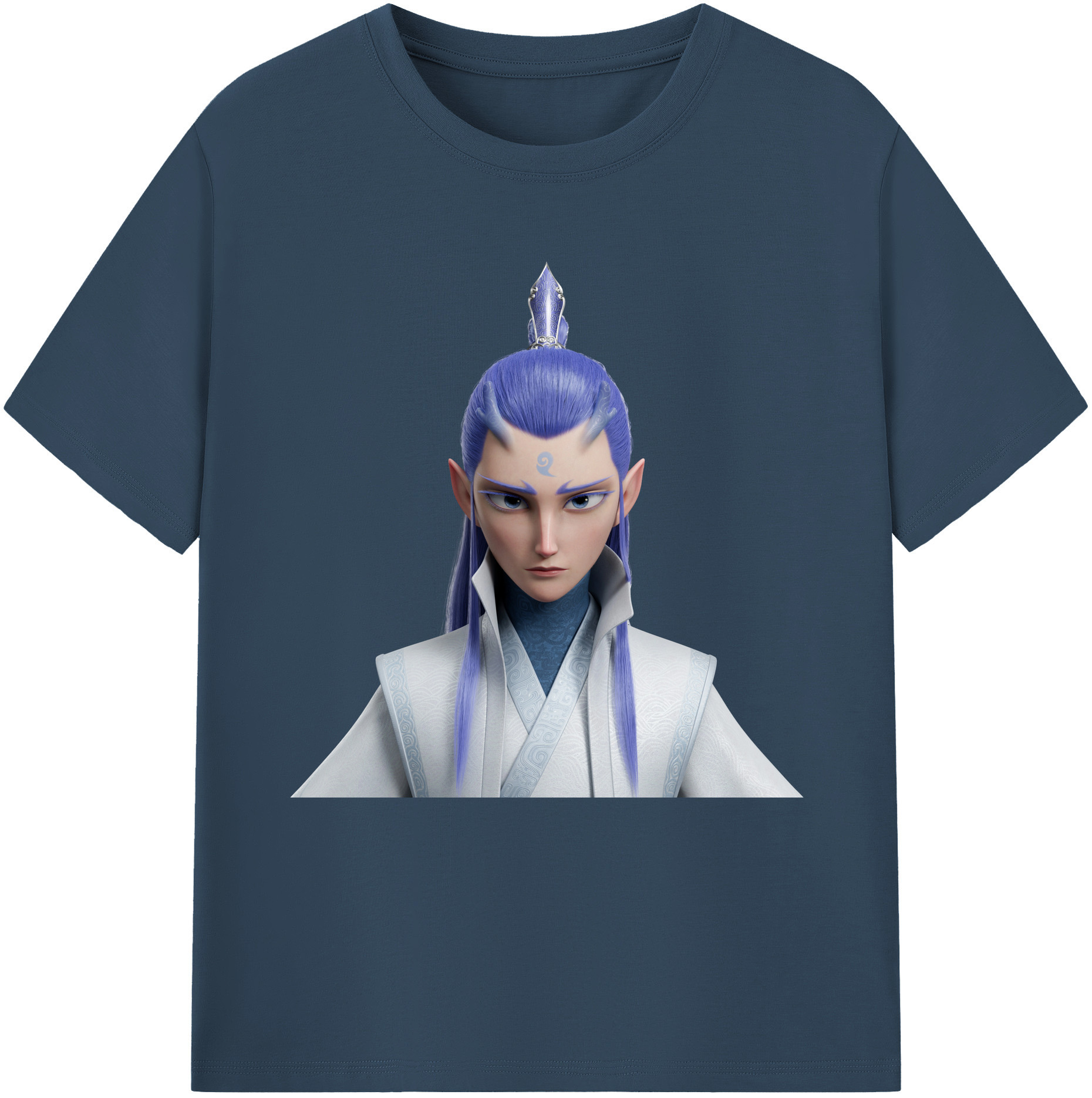 （画像用） Ne Zha 2 ナタ 魔童の大暴れ レディースカジュアルプリントTシャツ（綿100％）