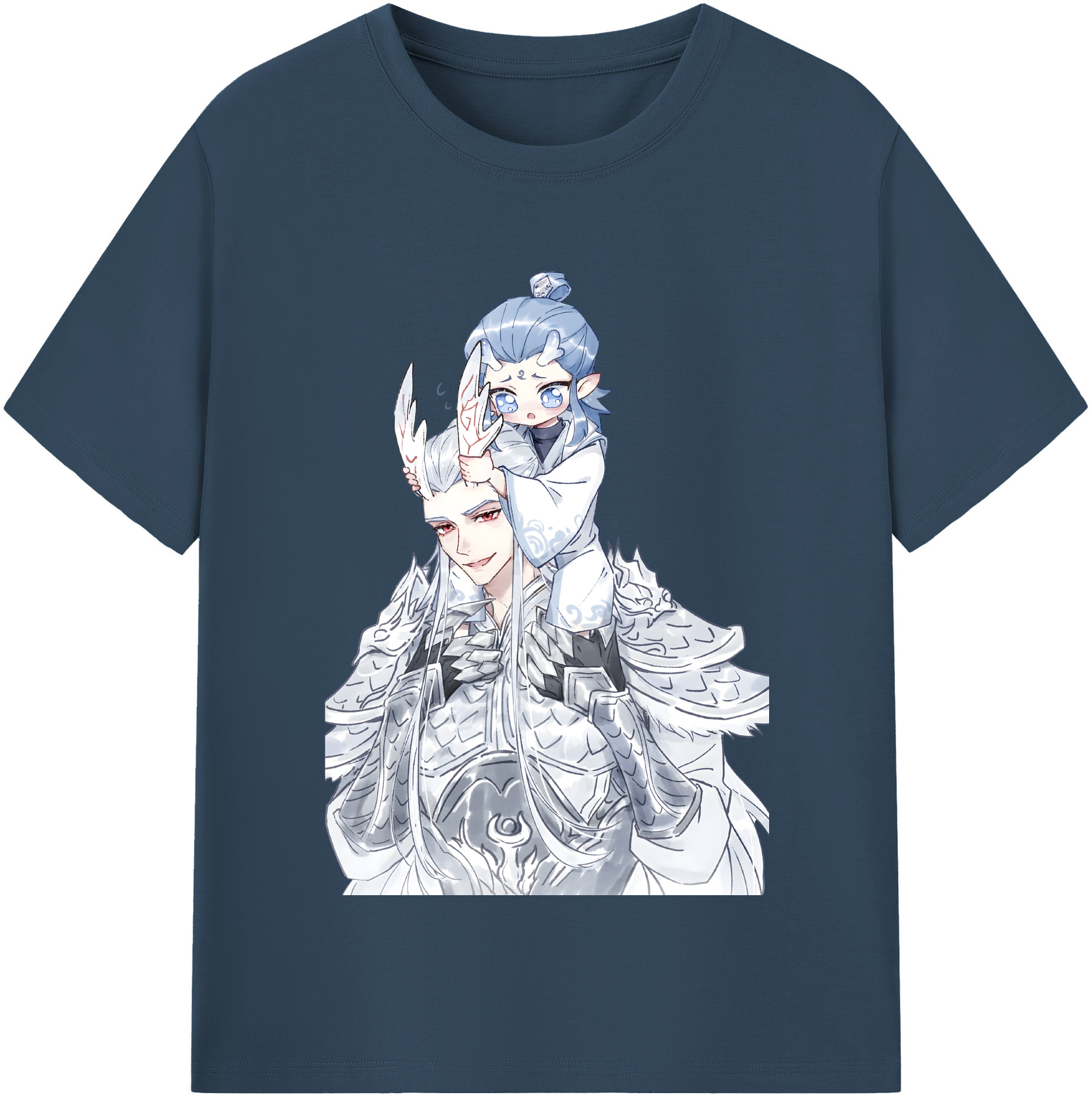 （画像用） Ne Zha 2 ナタ 魔童の大暴れ レディースカジュアルプリントTシャツ（綿100％）