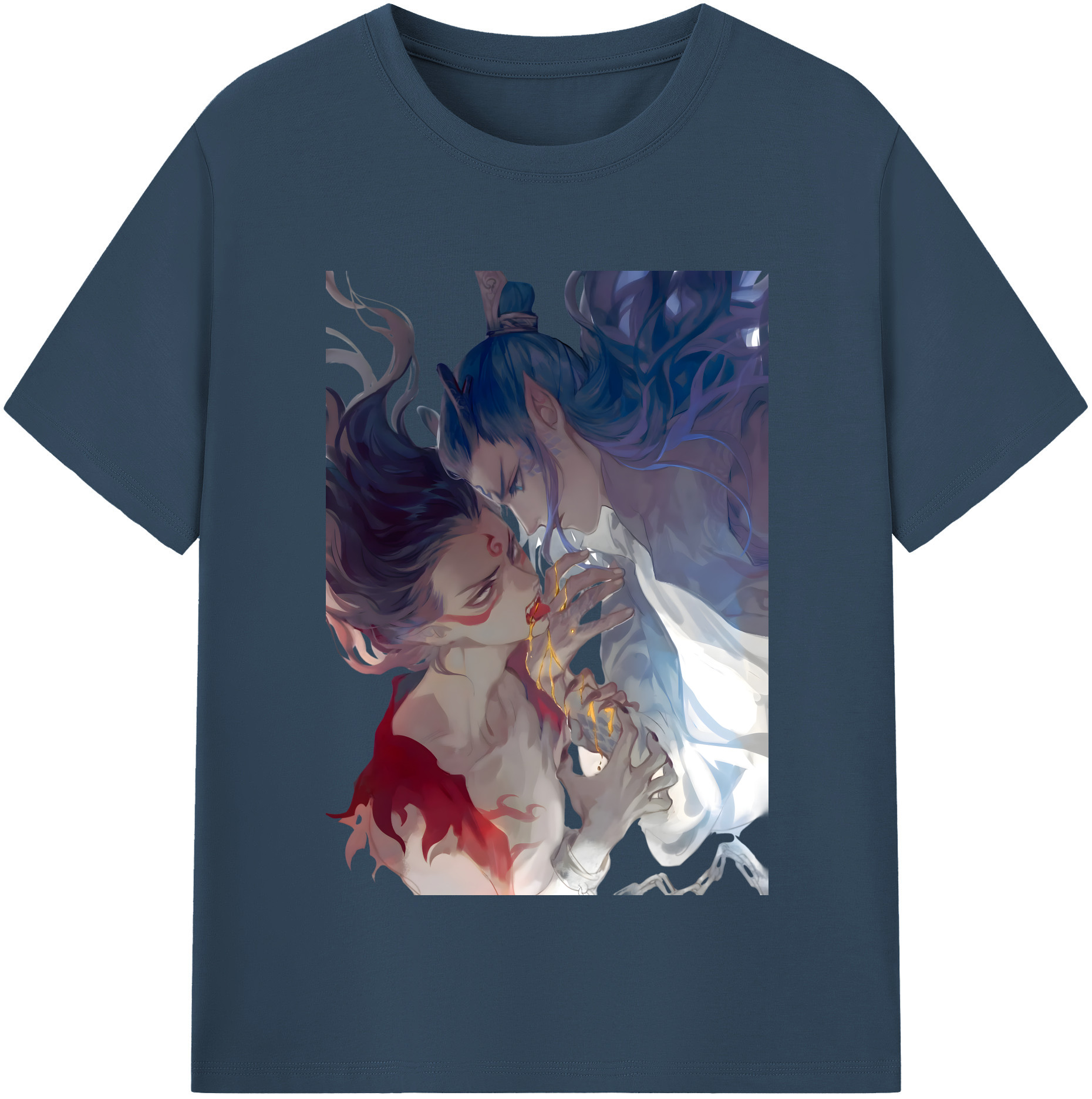 （画像用） Ne Zha 2 ナタ 魔童の大暴れ レディースカジュアルプリントTシャツ（綿100％）