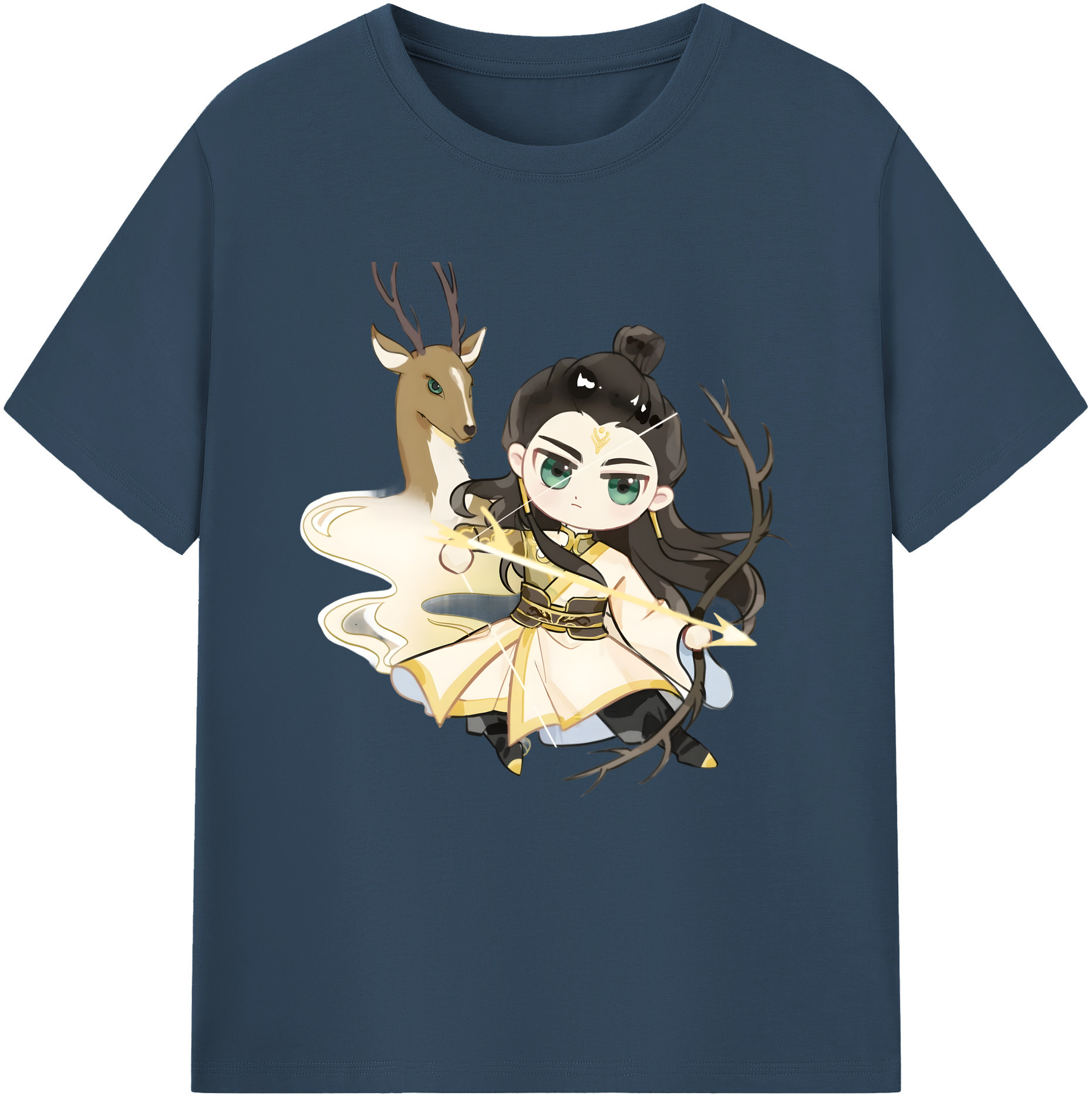 （画像用） Ne Zha 2 ナタ 魔童の大暴れ レディースカジュアルプリントTシャツ（綿100％）