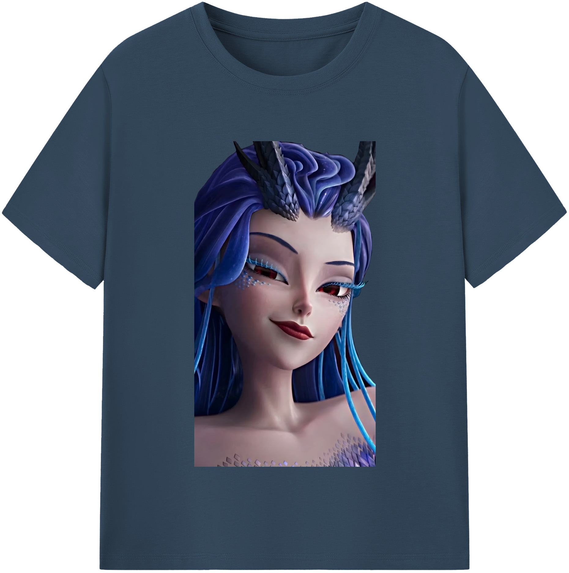 （画像用） Ne Zha 2 ナタ 魔童の大暴れ レディースカジュアルプリントTシャツ（綿100％）