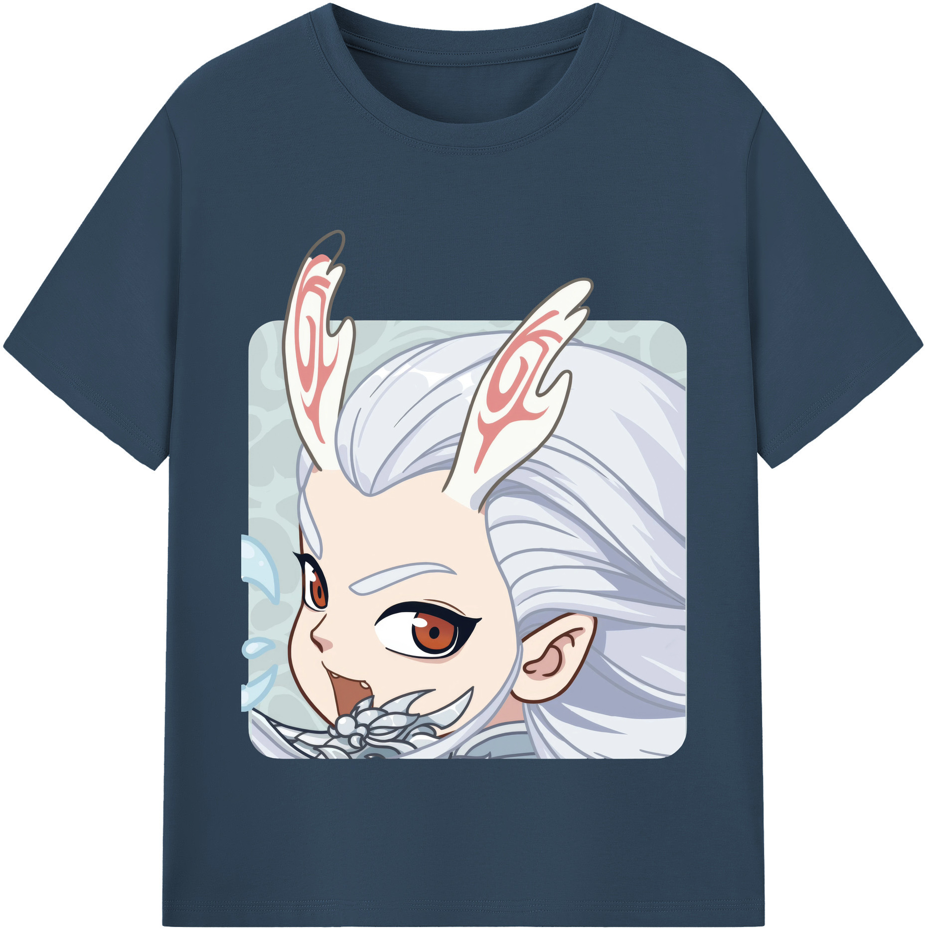 （画像用） Ne Zha 2 ナタ 魔童の大暴れ レディースカジュアルプリントTシャツ（綿100％）
