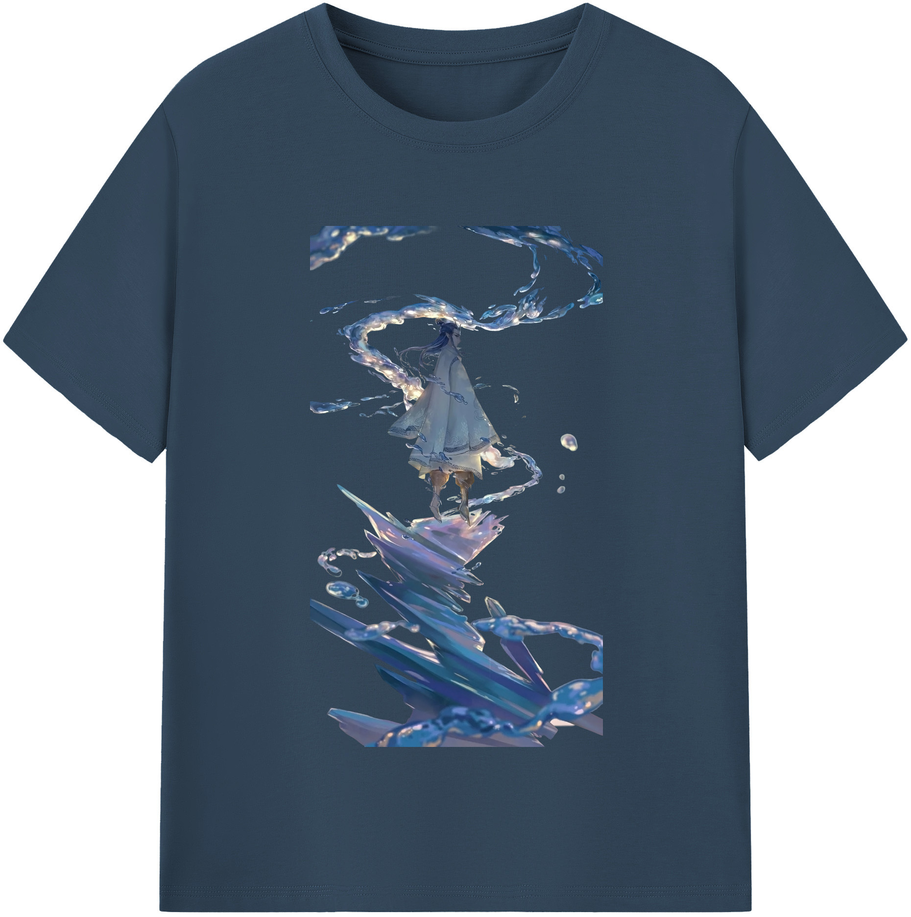 （画像用） Ne Zha 2 ナタ 魔童の大暴れ レディースカジュアルプリントTシャツ（綿100％）